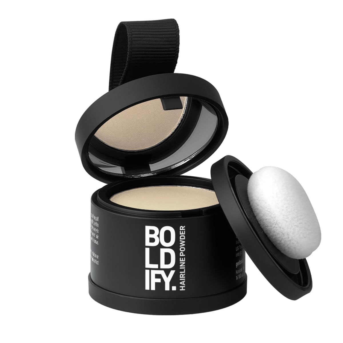 HotBOLDIFY Hairline Powder - Water-Resistant Root Touch Up Hair Color for Gray Coverage - 24-Hour Stain-Proof, Mess-Free Hair Powder for Thinning Hair (4g, Dark Brown)
