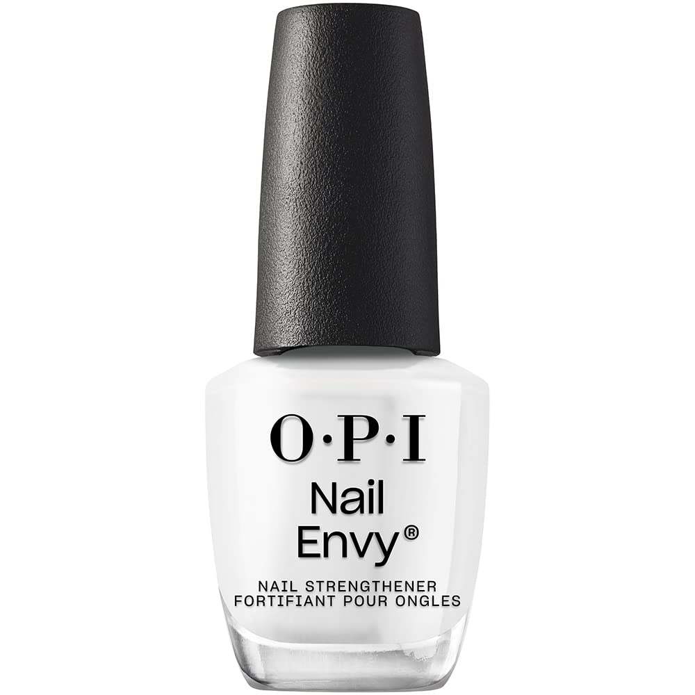 HotOPI Nail Envy Nail Strengthener | Clear & Opaque Crème Nail Polish Treatment | Strengthen Weak & Thin Nails