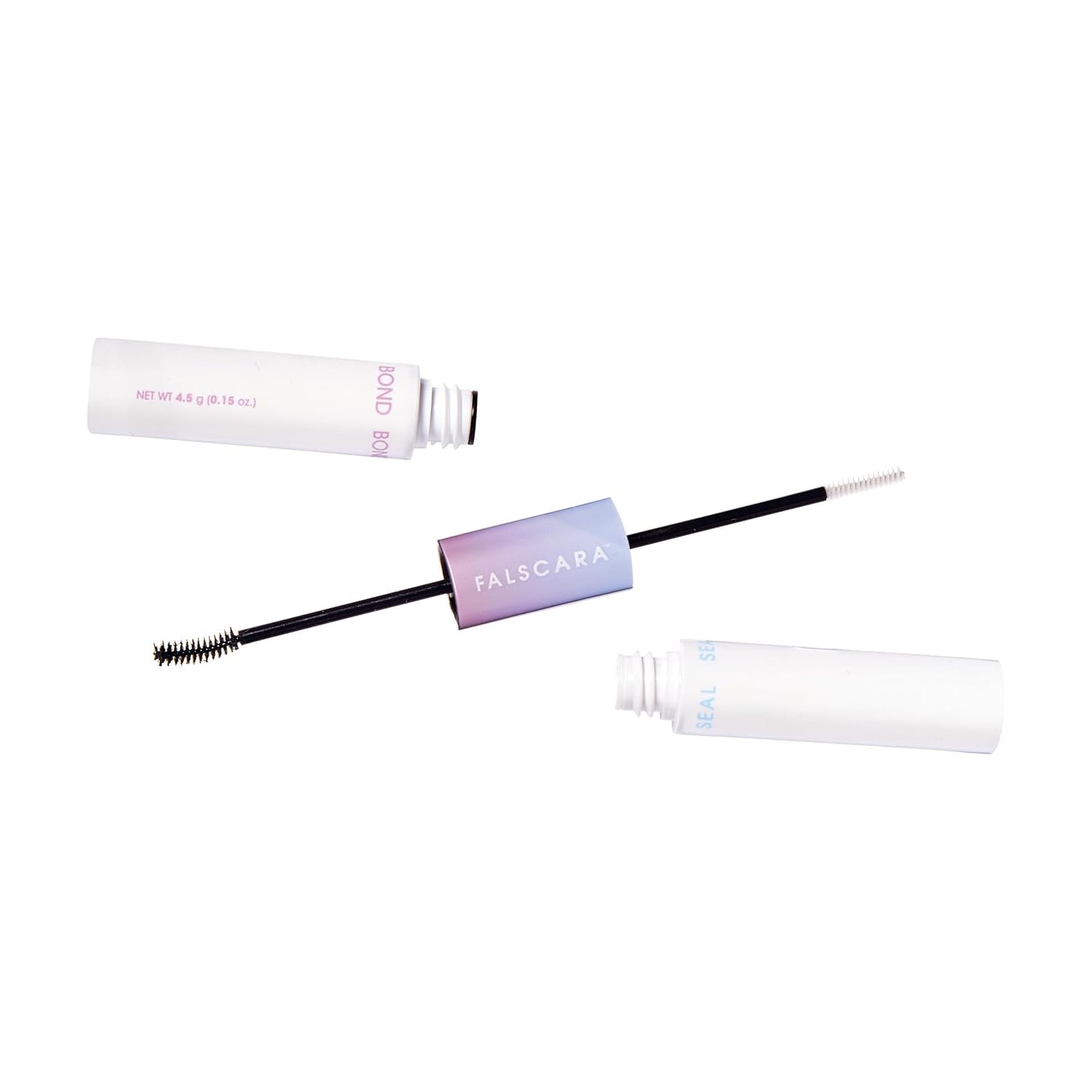 HotKISS Falscara DIY Eyelash Extension Bond & Seal Infused with Biotin & Vitamin E – Strong Gentle Comfortable Lash Adhesive for All Day Wear For Use With Falscara Lash Wisps, Remover, and Applicator