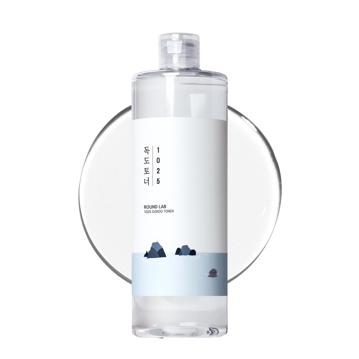 HotROUND LAB 1025 Dokdo Toner 6.76 Fl Oz, Oil Control and Reduces Excess Sebum, Gentle Exfoliating Facial Toner, Deep Sea Water for Moisturization, Soft Finish Without Stickiness, Korean Skin Care | Oil Control and Reduces Excess Sebum, Gentle Exfoliating