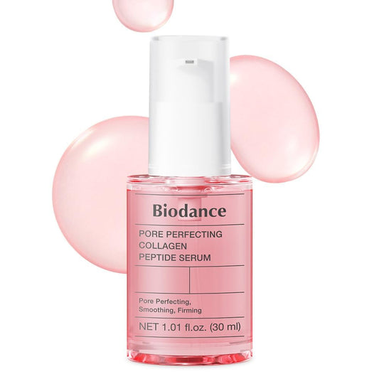 HotBIODANCE Pore Perfecting Collagen Peptide Serum, Skin Firming & Radiance, Plumping, Pore Care, Makeup Prep Serum for All Skin Types, Korean Skin Care, Self Care Gifts for Women | 1.01 fl.oz