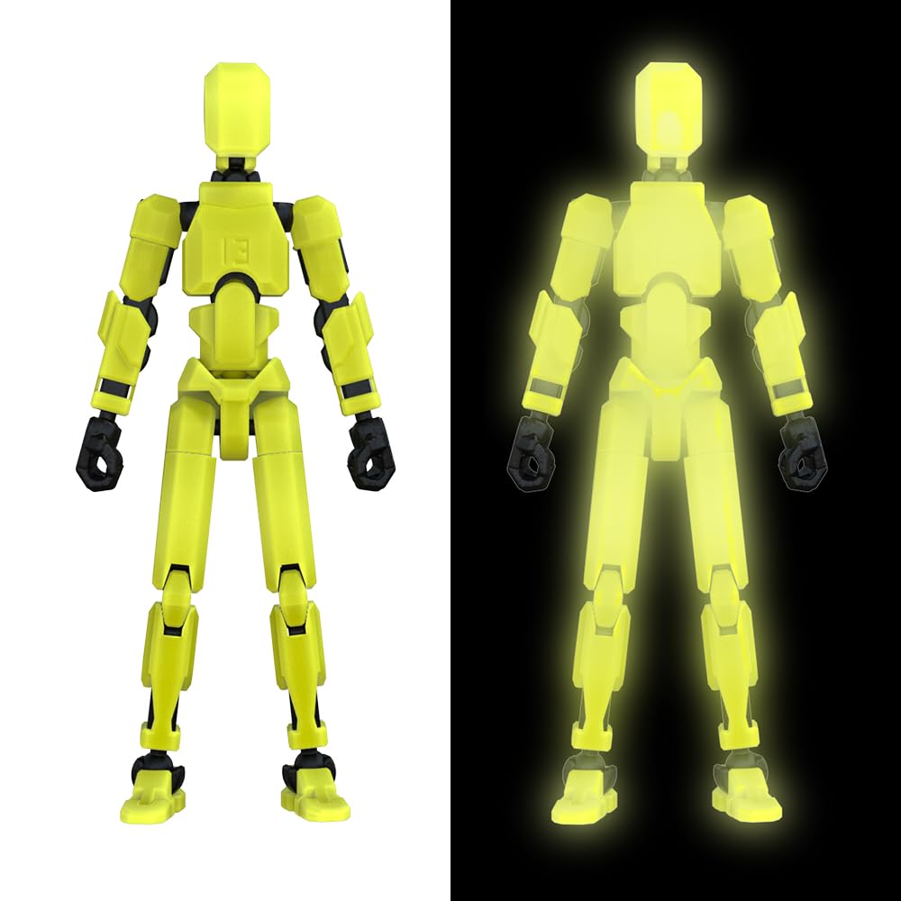 Hot MerryXD 6 Pack Assembly Completed T13 3D Action Figure,Dummy Nova Titan Lucky 13 Action Figure 3D Printed Multi-Jointed Movable Toy