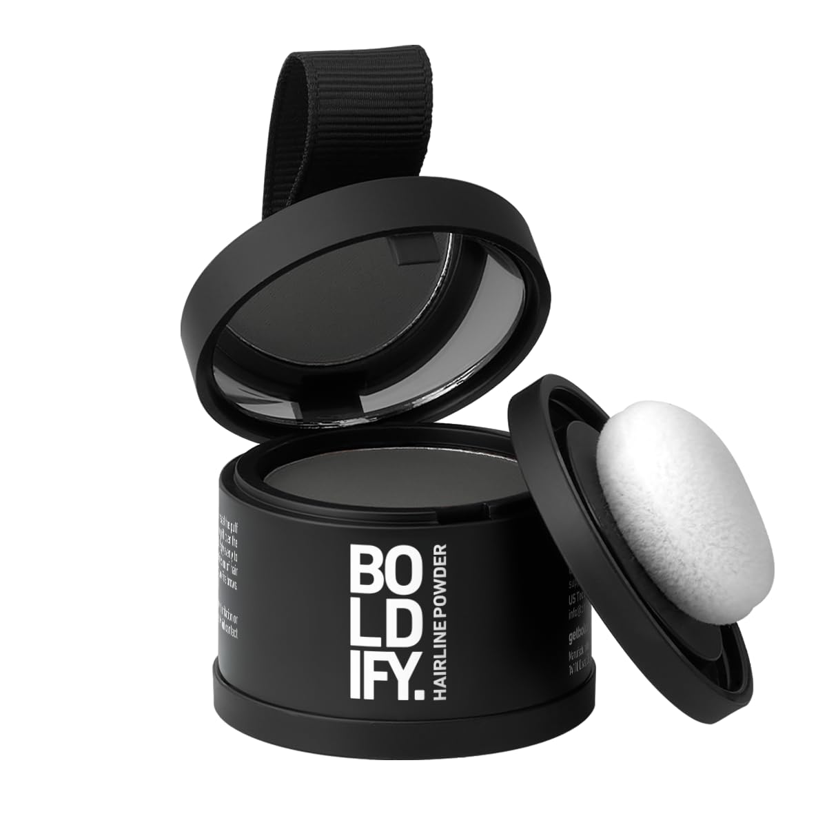 HotBOLDIFY Hairline Powder - Water-Resistant Root Touch Up Hair Color for Gray Coverage - 24-Hour Stain-Proof, Mess-Free Hair Powder for Thinning Hair (4g, Dark Brown)