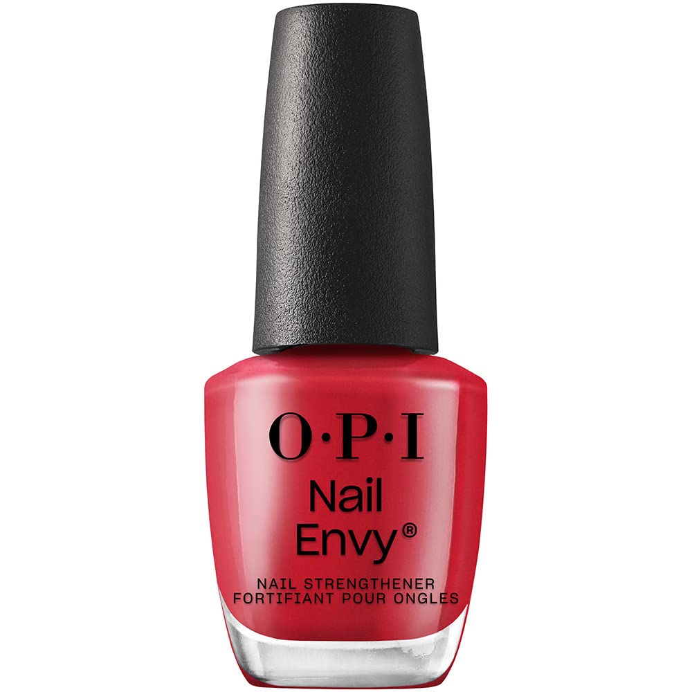 HotOPI Nail Envy Nail Strengthener | Clear & Opaque Crème Nail Polish Treatment | Strengthen Weak & Thin Nails