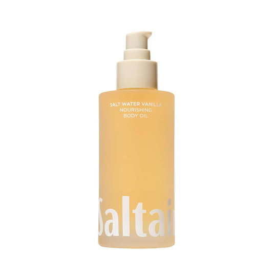 HotSaltair Nourishing Body Oil | Lightweight Glow | Salt Water Vanilla, 4 oz | Lightweight body oil with fermented saururus, kukui, moringa, astaxanthin, biomimetic plant actives, and vegan formula
