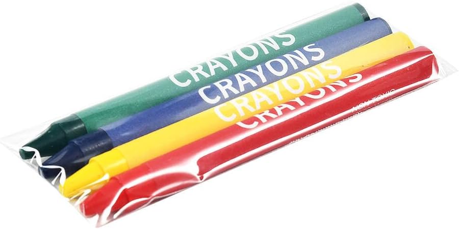 Hot Madisi Crayons Bulk Pack, Regular Size, 4 Colors, 250 Packs, 1000 Count | Crayons Bulk Individual Packs for Kids, Box of Crayons Classroom Set