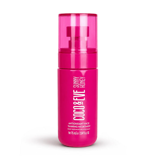 HotCoco & Eve Face Tanning Micromist – Sunless Facial Self Tanner Ultra Fine Mist for Face, Included Hyaluronic Acid & Antioxidants, Fast-Absorbing, Streak-Free Glow, Vegan & Cruelty-Free 2.54 Fl Oz