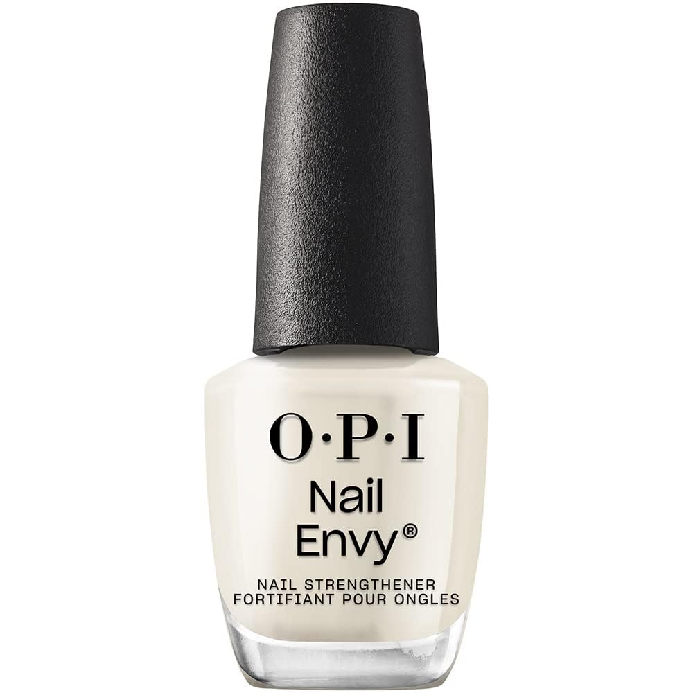 HotOPI Nail Envy Nail Strengthener | Clear & Opaque Crème Nail Polish Treatment | Strengthen Weak & Thin Nails