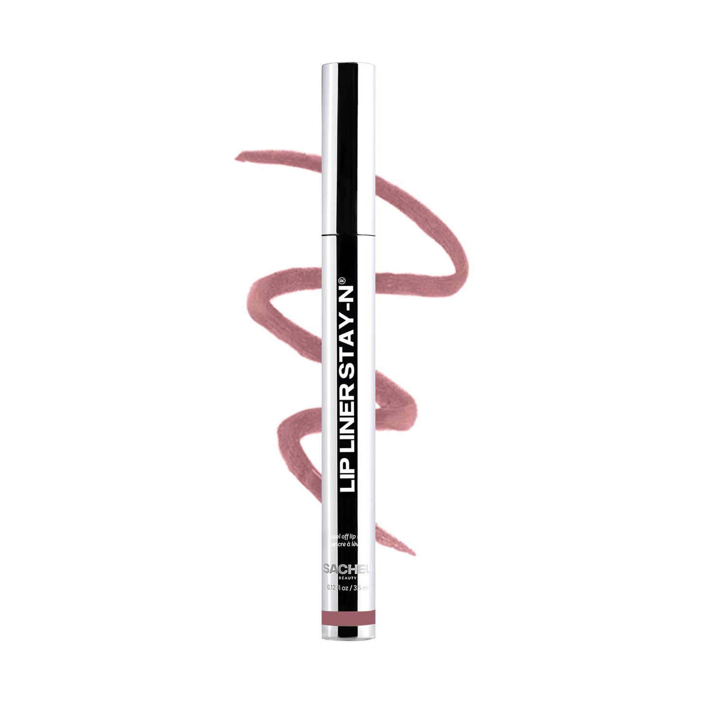 HotSacheu Lip Liner STAY-N Peel Off Lip Stain — Long Lasting Waterproof Lip Tint with Hyaluronic Acid & Vitamin E — Transfer Proof Matte Finish (p-INKED)