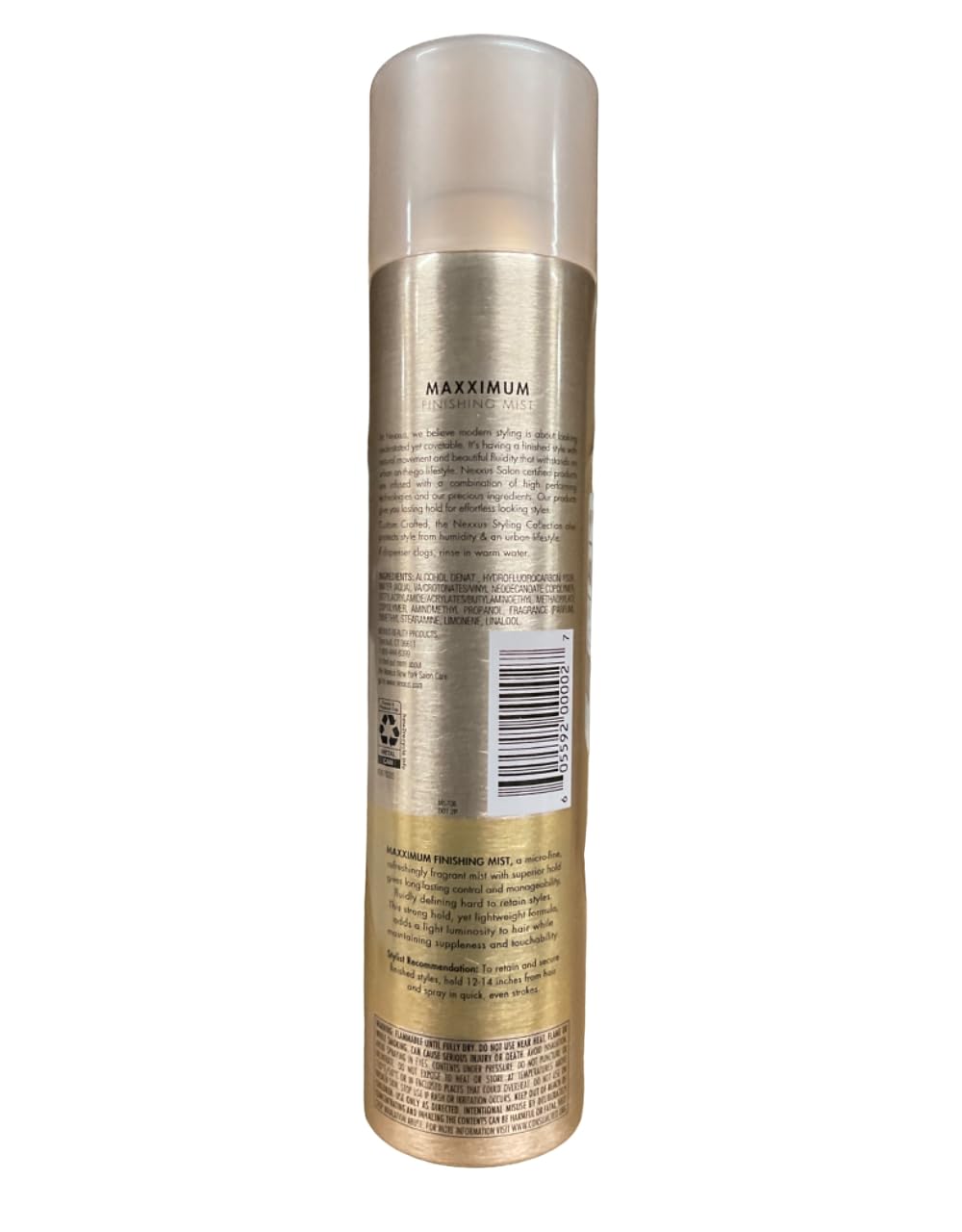 HotNexxus Styling Spray Maxximum Finish Firm Hold Hairspray Powered by STYLEPROTECT Technology 10 oz