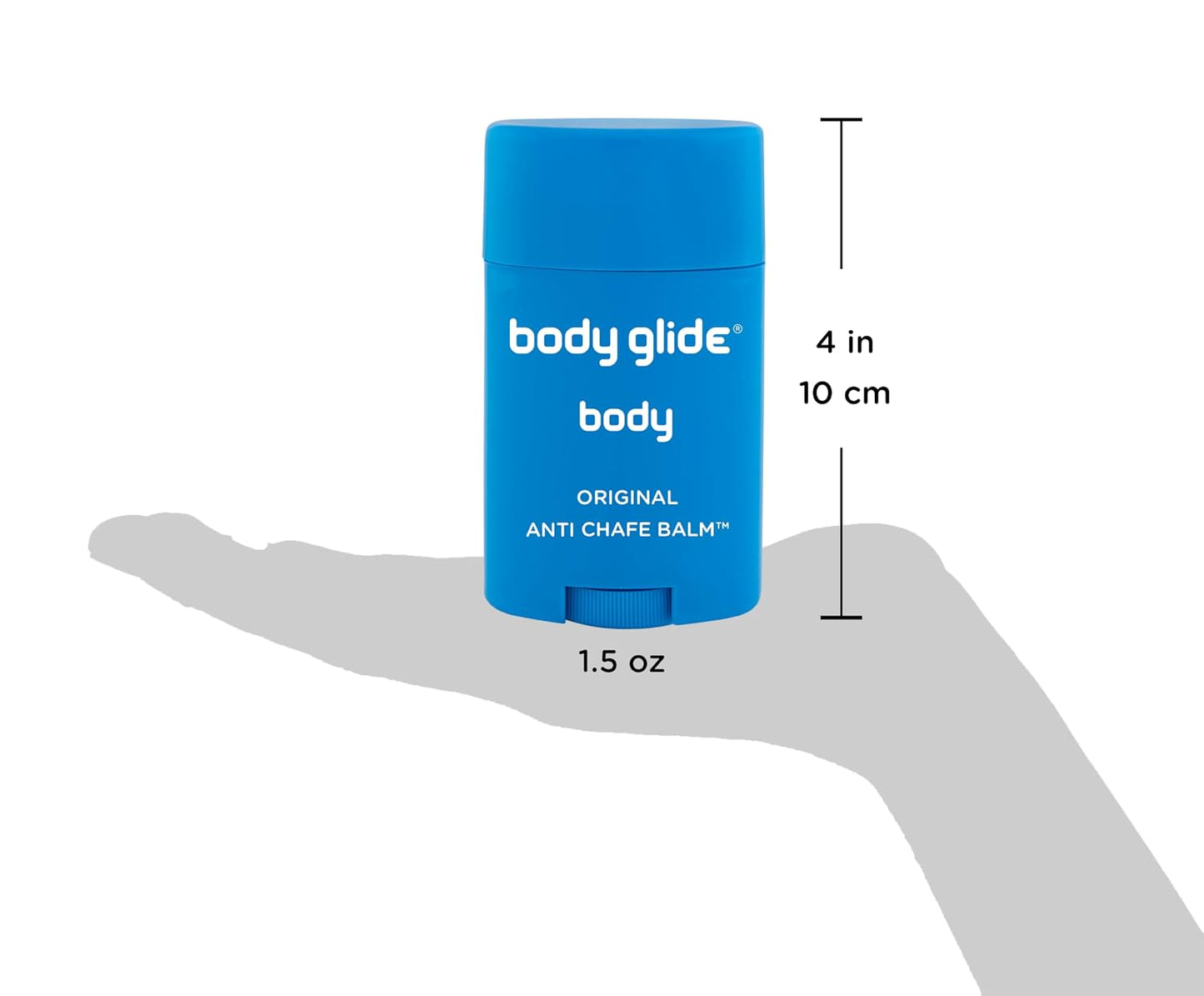 HotBody Glide Original Anti Chafe Balm | No Chafing Stick | Prevent Arm, Chest, Butt, Thigh, Ball Chafing & Irritation | Trusted Skin Protection Since 1996 |1.5oz
