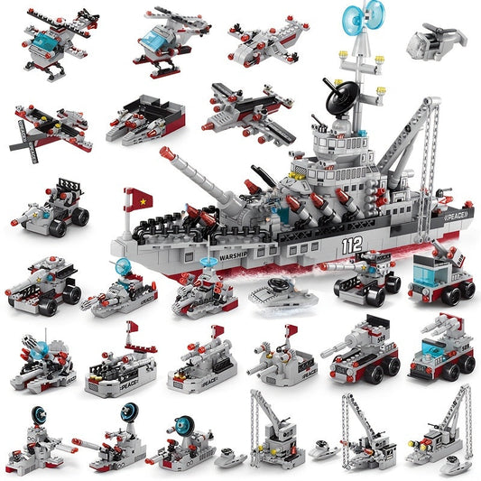 Aircraft Carrier Building Blocks - Fun Educational Toys for Kids!