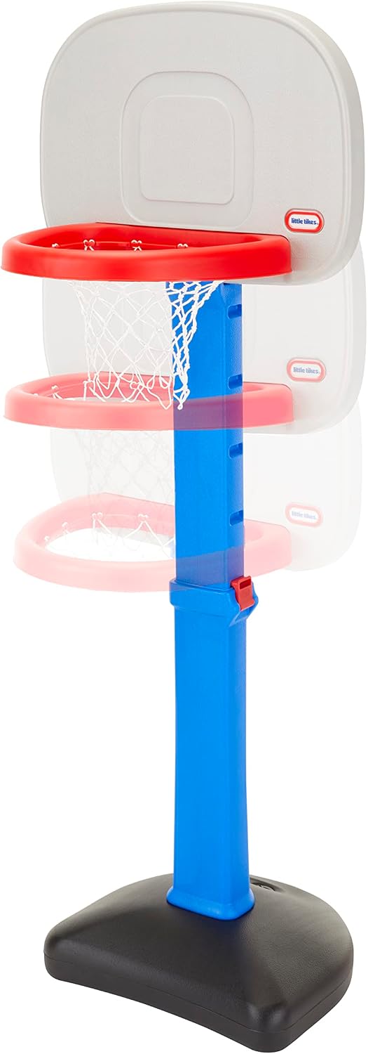 HotLittle Tikes Easy Score Basketball Set, Blue, 3 Balls - Amazon Exclusive, 23.75 x 22 x 61 inches