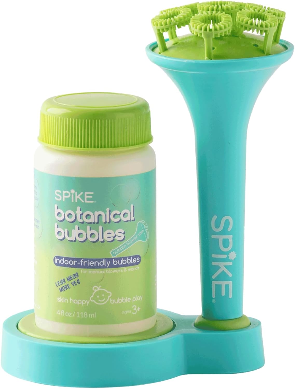 Hot Innobaby Spike Bubble Blower w/Mess Free Botanical Bubbles & Tray - Aqua