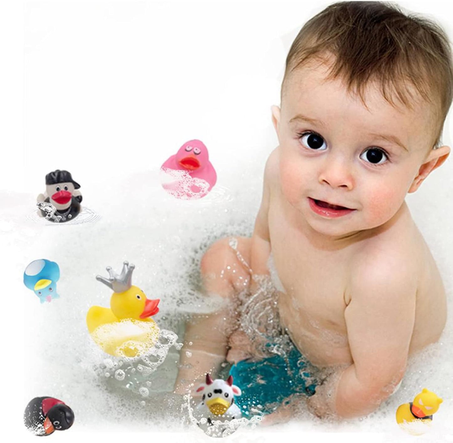Hot XY-WQ 100 Pack Rubber Duck for Jeeps Ducking - 2.3 Inch Bulk Floater Duck for Kids - Baby Bath Toy Assortment - Party Favors, Birthdays, Bath Time, and More (50 Varieties)