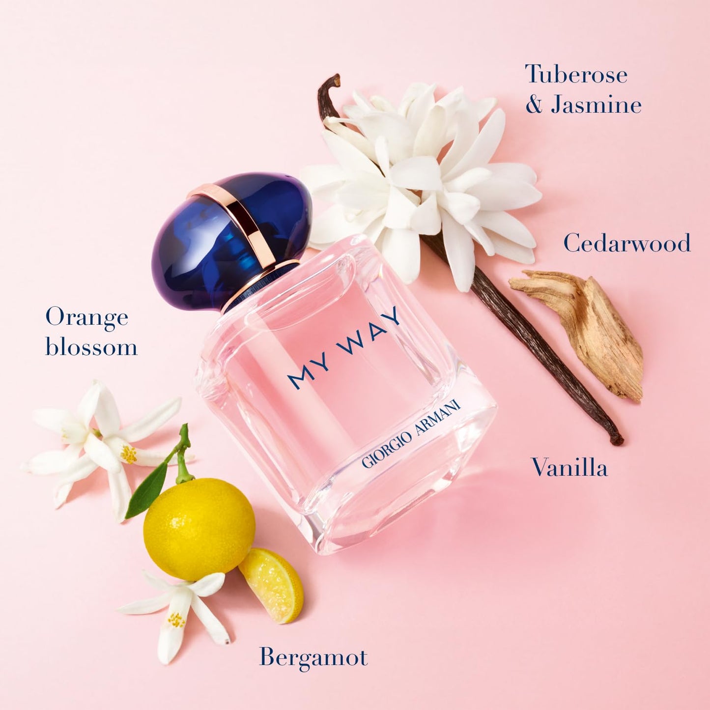 Hot Armani Beauty - My Way - Eau de Parfum - Women's Perfume - Floral Woody Fragrance - Bergamot, Orange Blossom, Tuberose, Jasmine, Cedarwood, Vanilla and White Musk Notes
