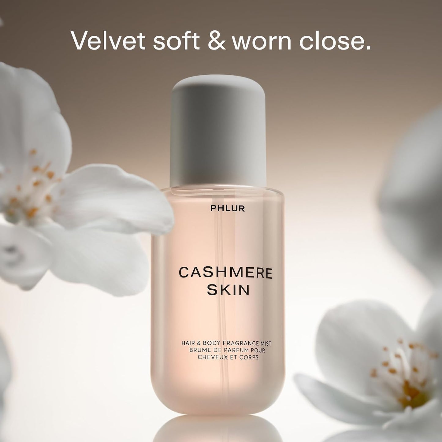Hot PHLUR Cashmere Skin Body Mist, 8 Fl Oz - Hair and Body Perfume for Women | Almond, Vanilla & Cream Perfume Body Spray with Musk, Ambrette & Santal Fragrance