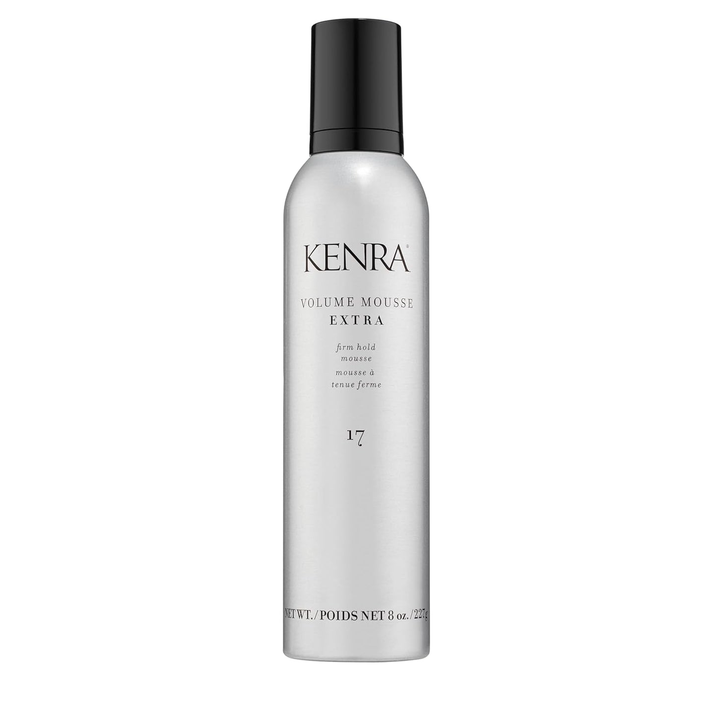 HotKenra Volume Mousse Extra 17 | Firm Hold Mousse | Non-drying, Non-flaking Lightweight Formula | Tames Frizz & Conditions |Thermal Protection up to 450F| All Hair Types | 8 oz