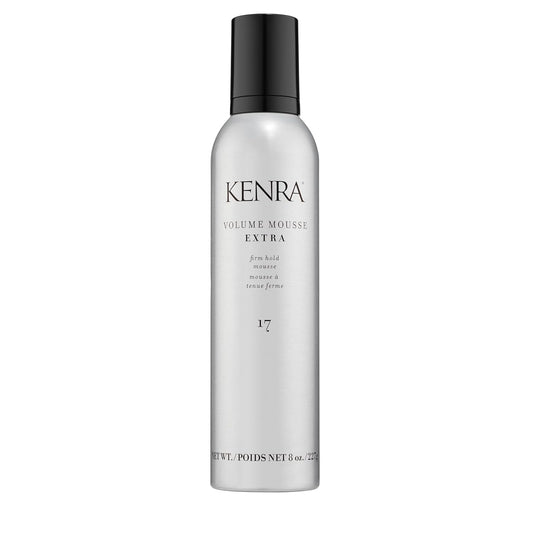 HotKenra Volume Mousse Extra 17 | Firm Hold Mousse | Non-drying, Non-flaking Lightweight Formula | Tames Frizz & Conditions |Thermal Protection up to 450F| All Hair Types | 8 oz