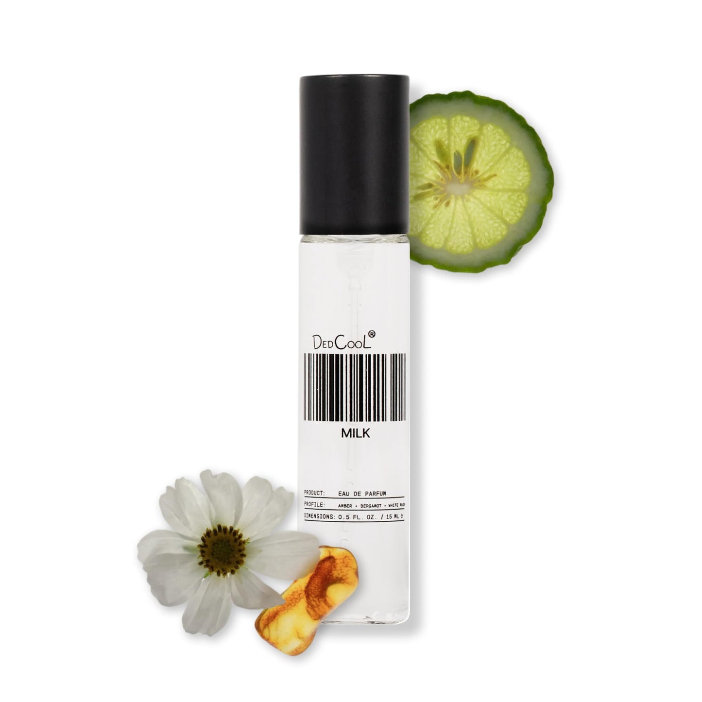 Hot DedCool, Eau de Parfum, Xtra Milk, Travel Size Perfume, 15 mL | Bergamot, white musk & amber notes, clean unisex scent, non-toxic & vegan