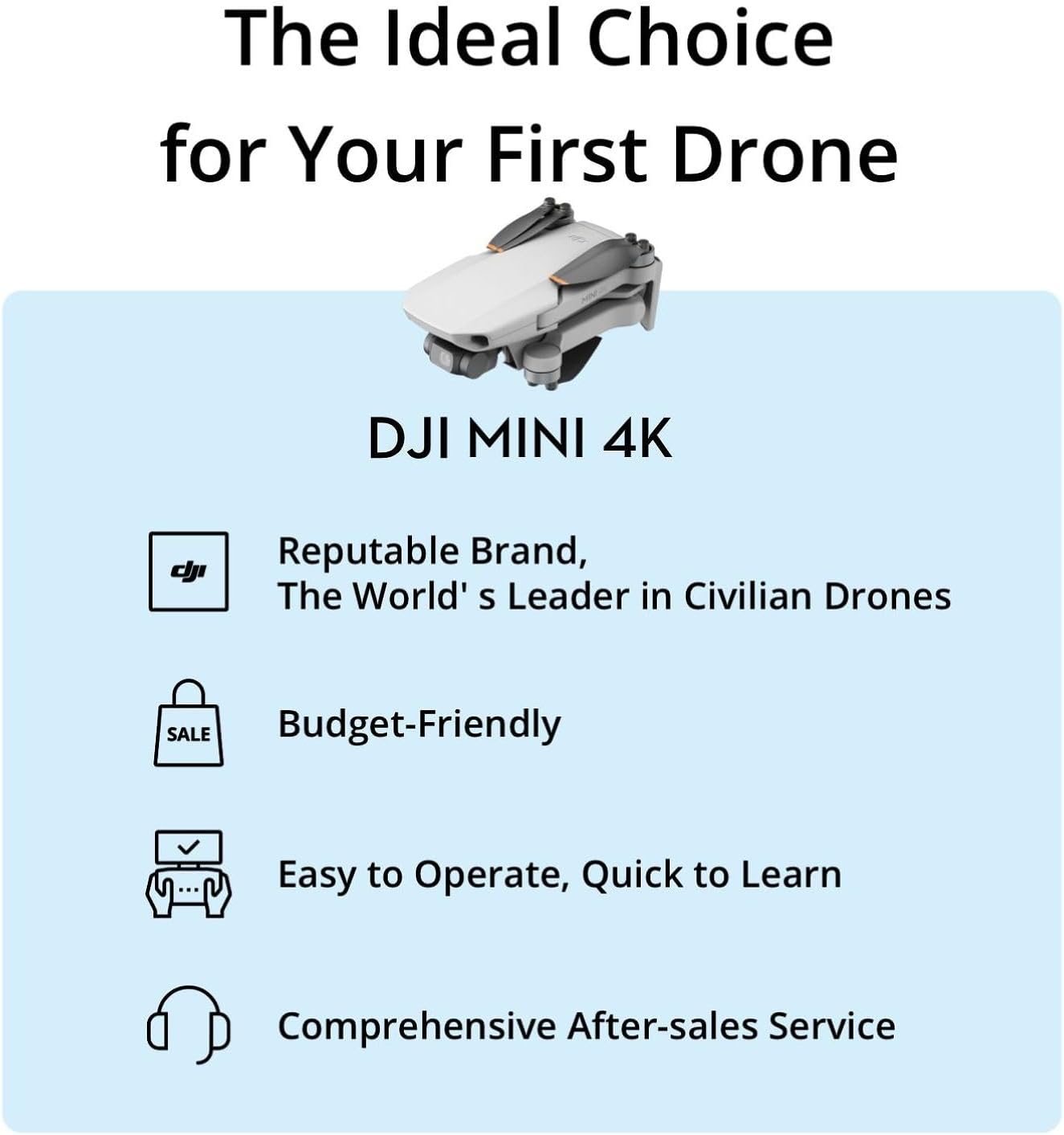 HotDJI Mini 4K Camera Drone Combo, Drone with 4K UHD Camera for Adults, Under 249 g, 3-Axis Gimbal Stabilization, 10km Video Transmission, Auto Return, 2 Batteries for 62-Min Max Flight Time, QuickShots | Drone With 4K UHD Camera for Adults, 3-Axis Gimbal
