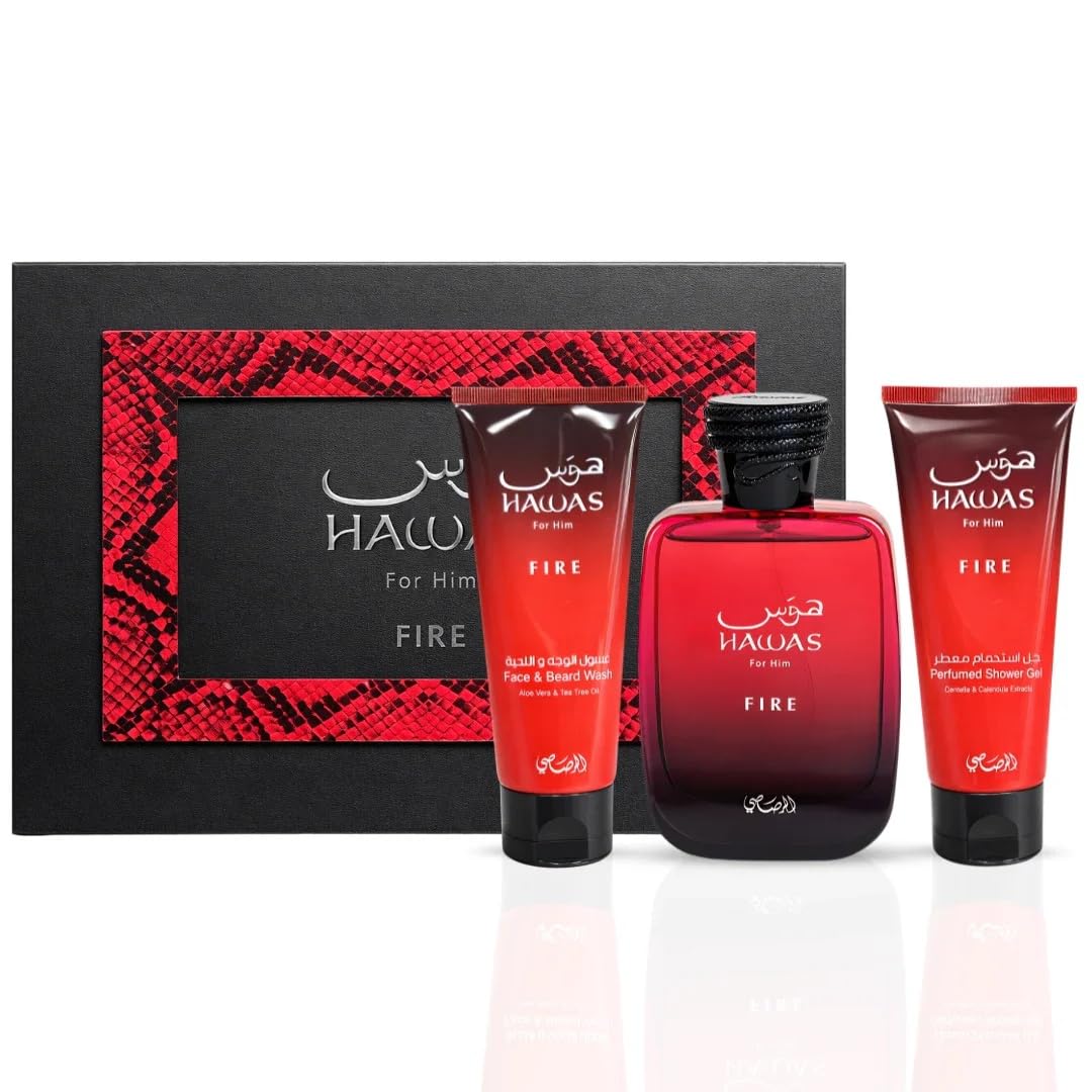 HotRasasi Hawas For Men Eau De Parfum Spray 100ML (3.4 Oz) - Long Lasting Arabian Perfume, Premium Perfume Men, Ideal for Special Occasions & Daily Elegance, A Bold and Captivating Fragrance
