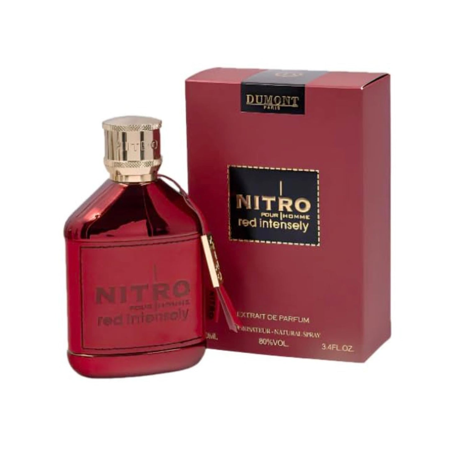 Hot Dumont Nitro Elixir 3.4 Fl Oz Extrait De Parfum for Men – Bold Elegant Sensual Fragrance – Premium Long Lasting Scent
