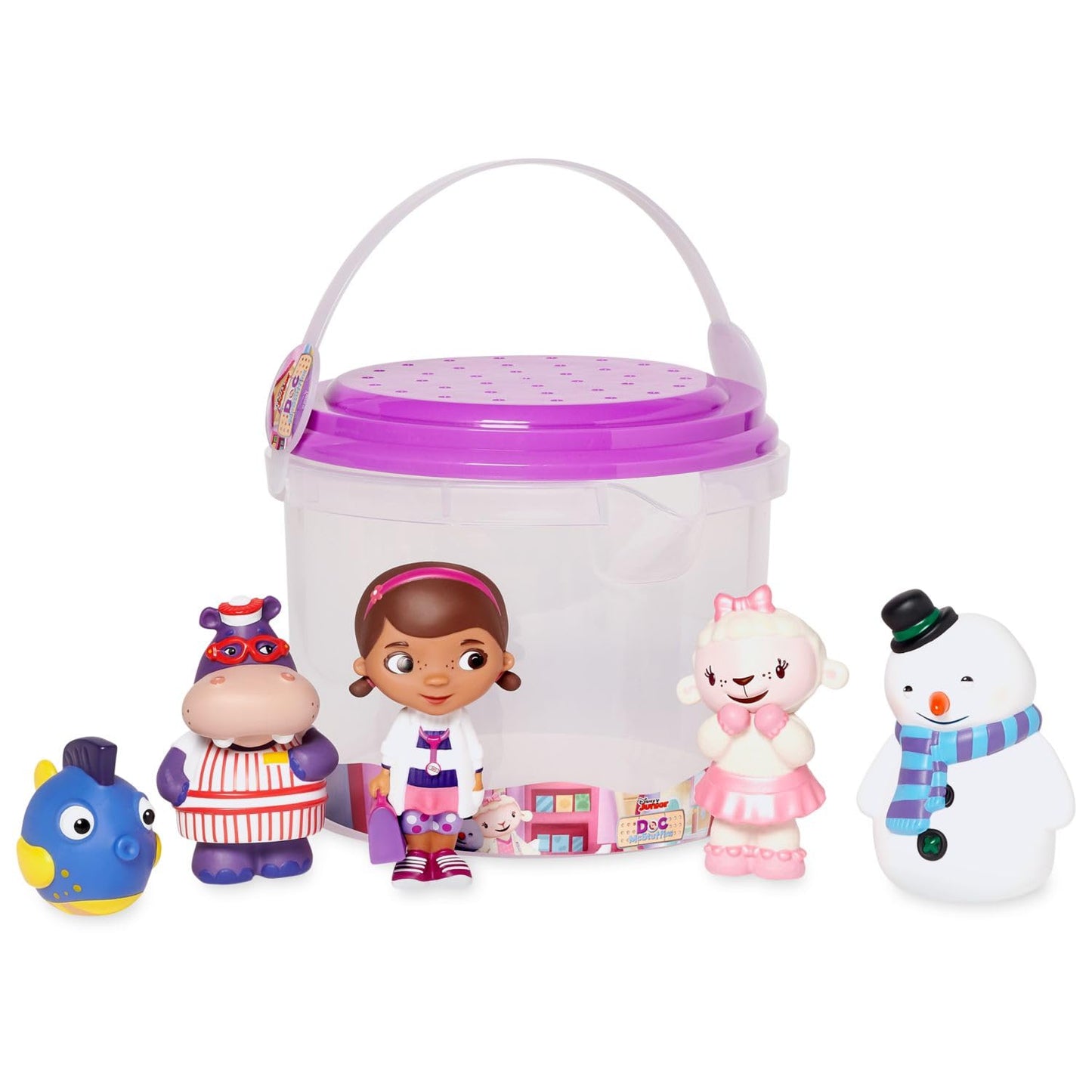 HotDisney Store Official Toy Story Bath Toys Set - Includes 5 Detailed Toys with a Straining Storage Bucket - Bath Time Fun & Water Play Set for Kids