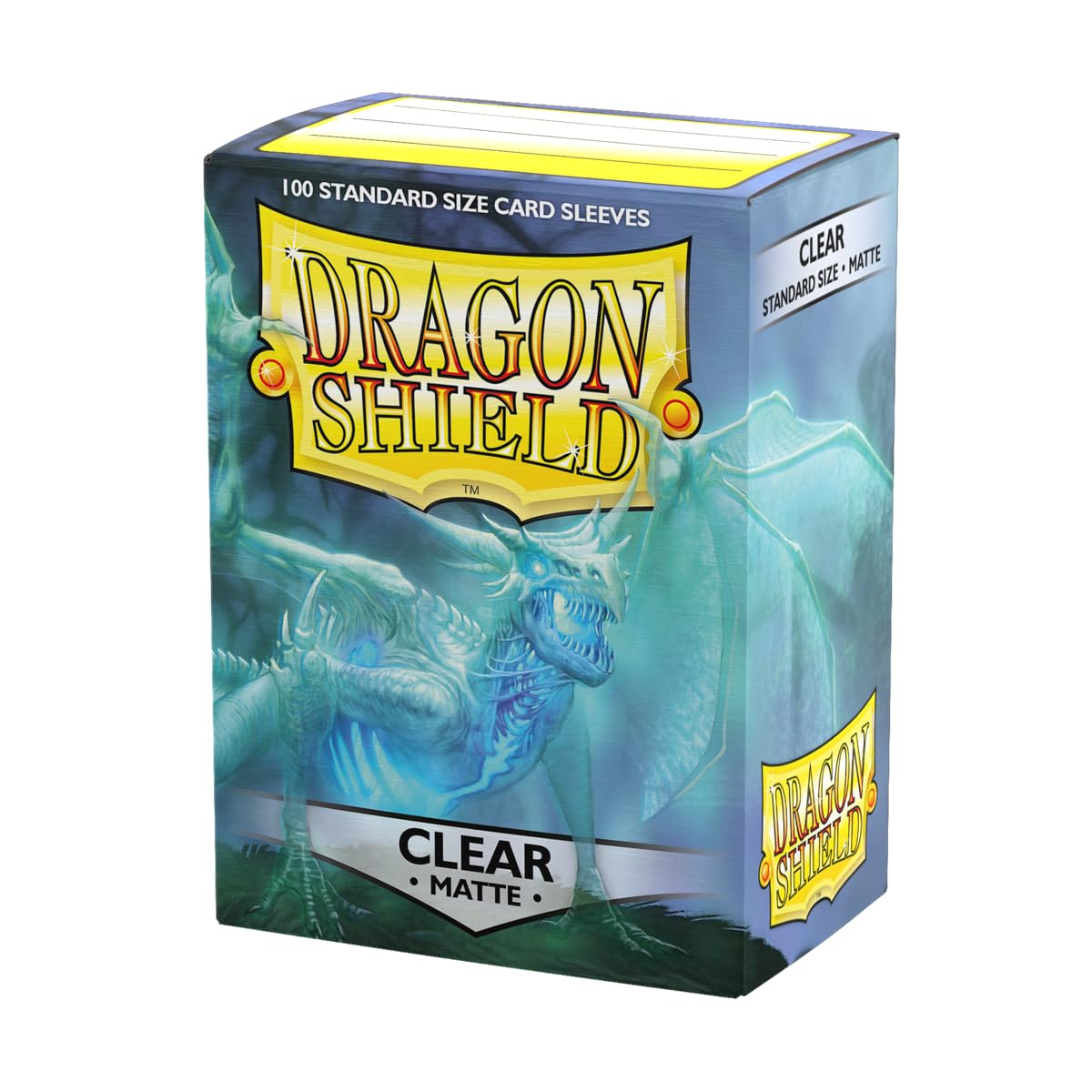 HotDragon Shield | Standard Size Card Matte Sleeves | 100 CT - Smooth & Tough Premium TCG Sleeves | Compatible with Pokemon, Flesh & Blood, One Piece & Magic the Gathering | Black