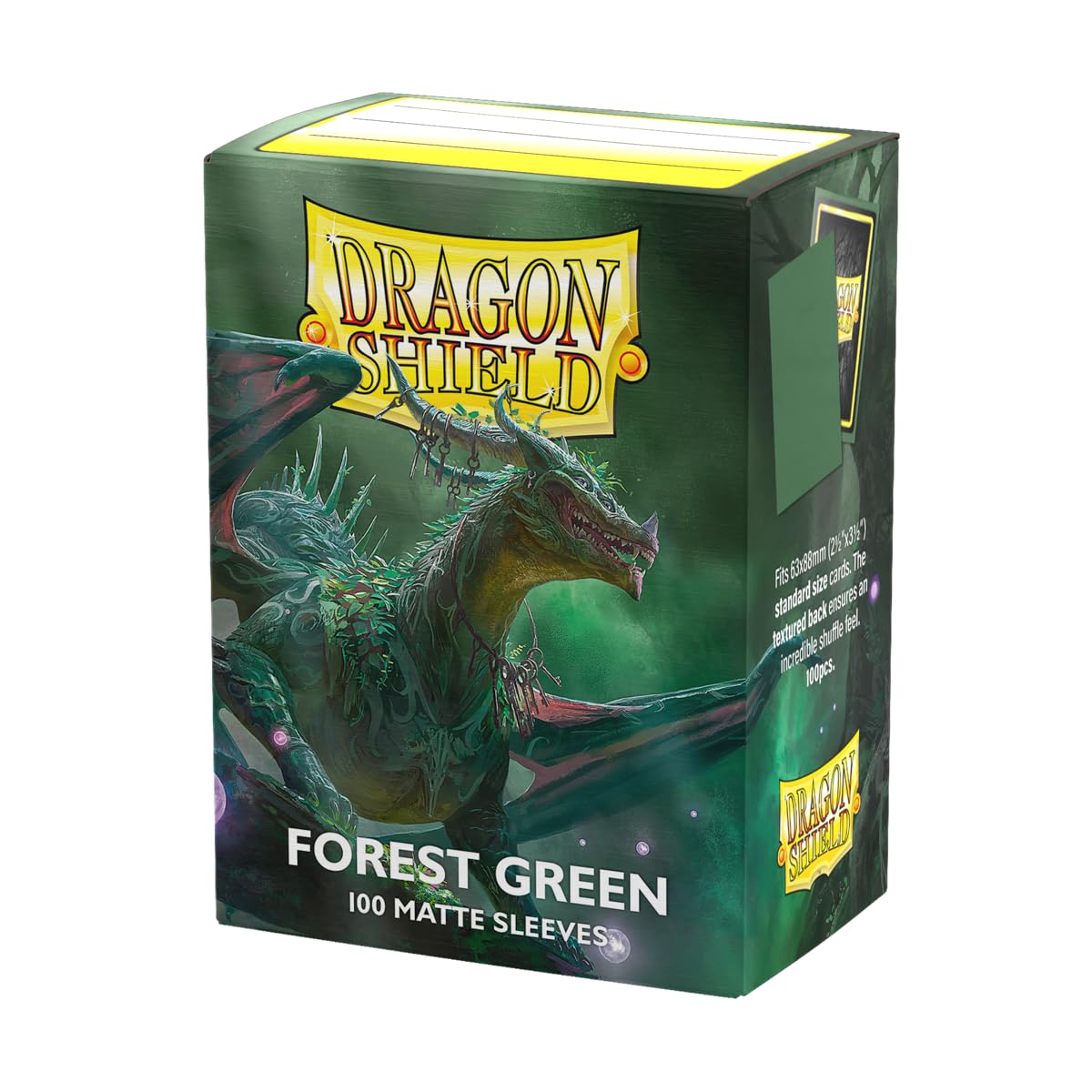 HotDragon Shield | Standard Size Card Matte Sleeves | 100 CT - Smooth & Tough Premium TCG Sleeves | Compatible with Pokemon, Flesh & Blood, One Piece & Magic the Gathering | Blood Red - Matte