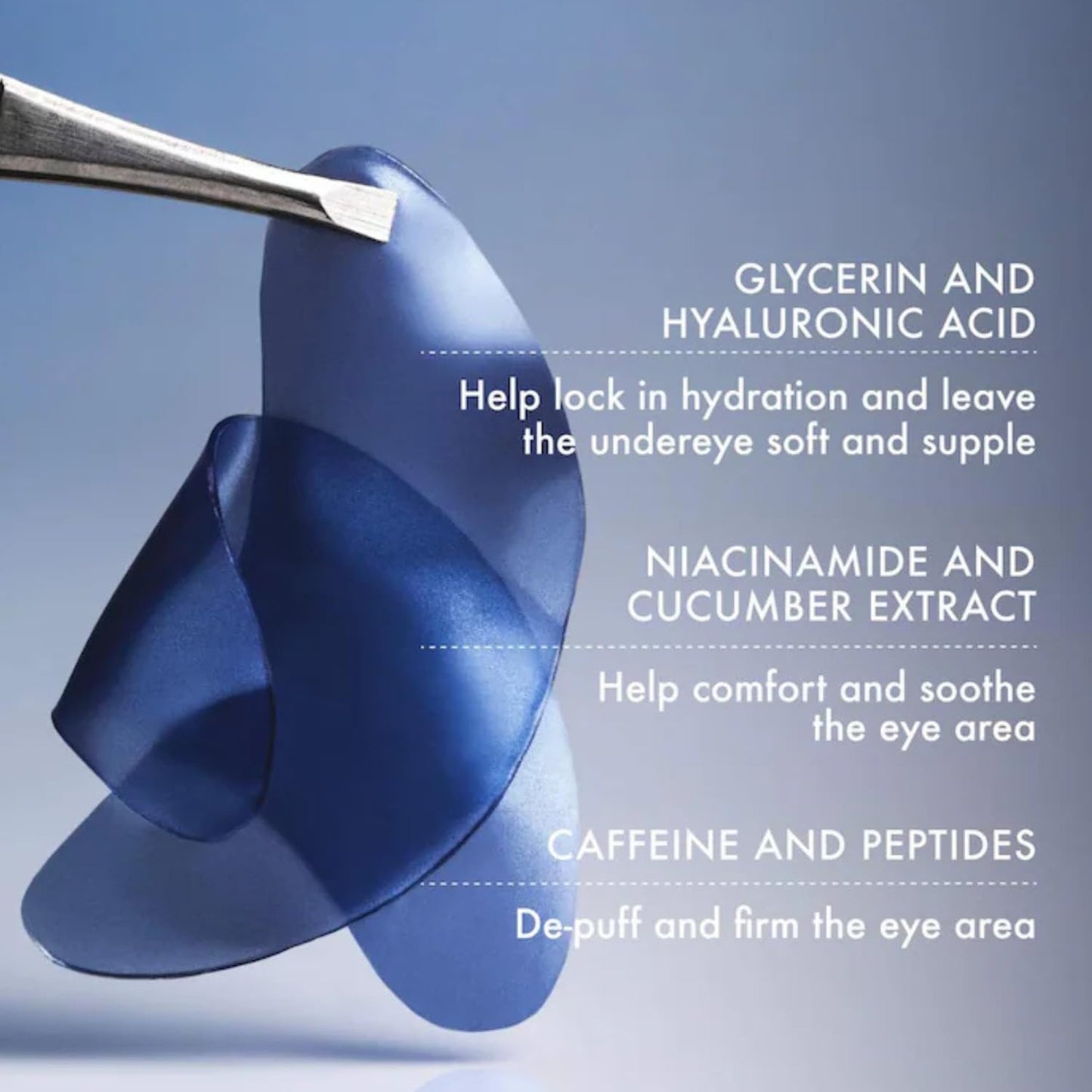 HotSummer Fridays Jet Lag Hydrating Eye Patches - De-puffing Hydrogel Under Eye Masks with Hyaluronic Acid, Caffeine + Peptides - Soothing + Refreshing At-Home + Travel Skin Care (6 Pairs)