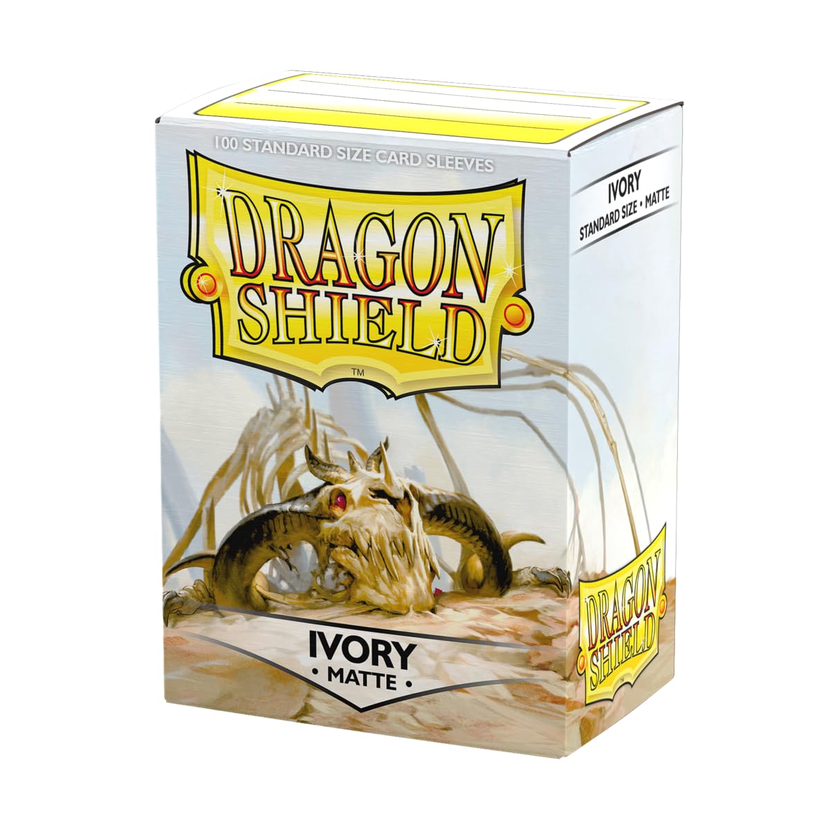 HotDragon Shield | Standard Size Card Matte Sleeves | 100 CT - Smooth & Tough Premium TCG Sleeves | Compatible with Pokemon, Flesh & Blood, One Piece & Magic the Gathering | Black