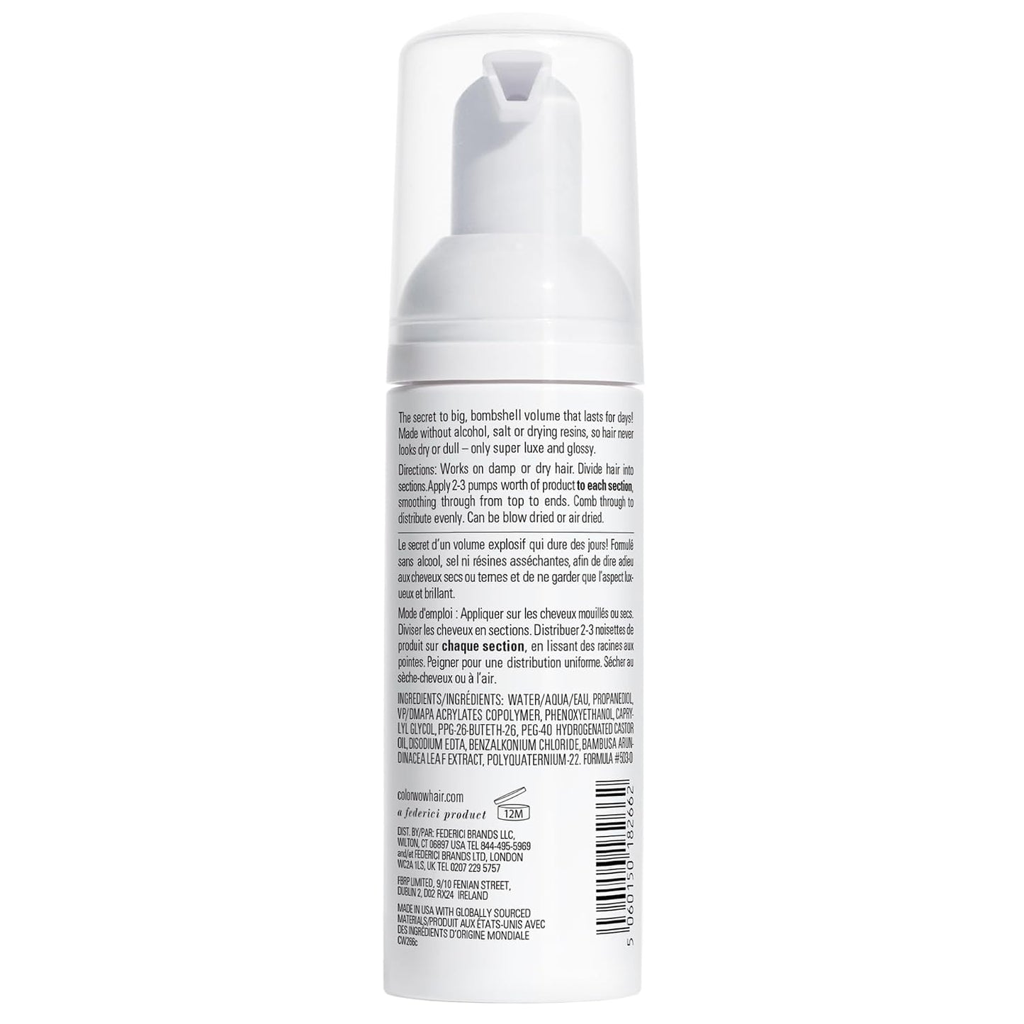 HotCOLOR WOW Xtra Large Bombshell Volumizer, 1.67 fl oz – New Alcohol-Free Technology for Lasting Volume and Thickness