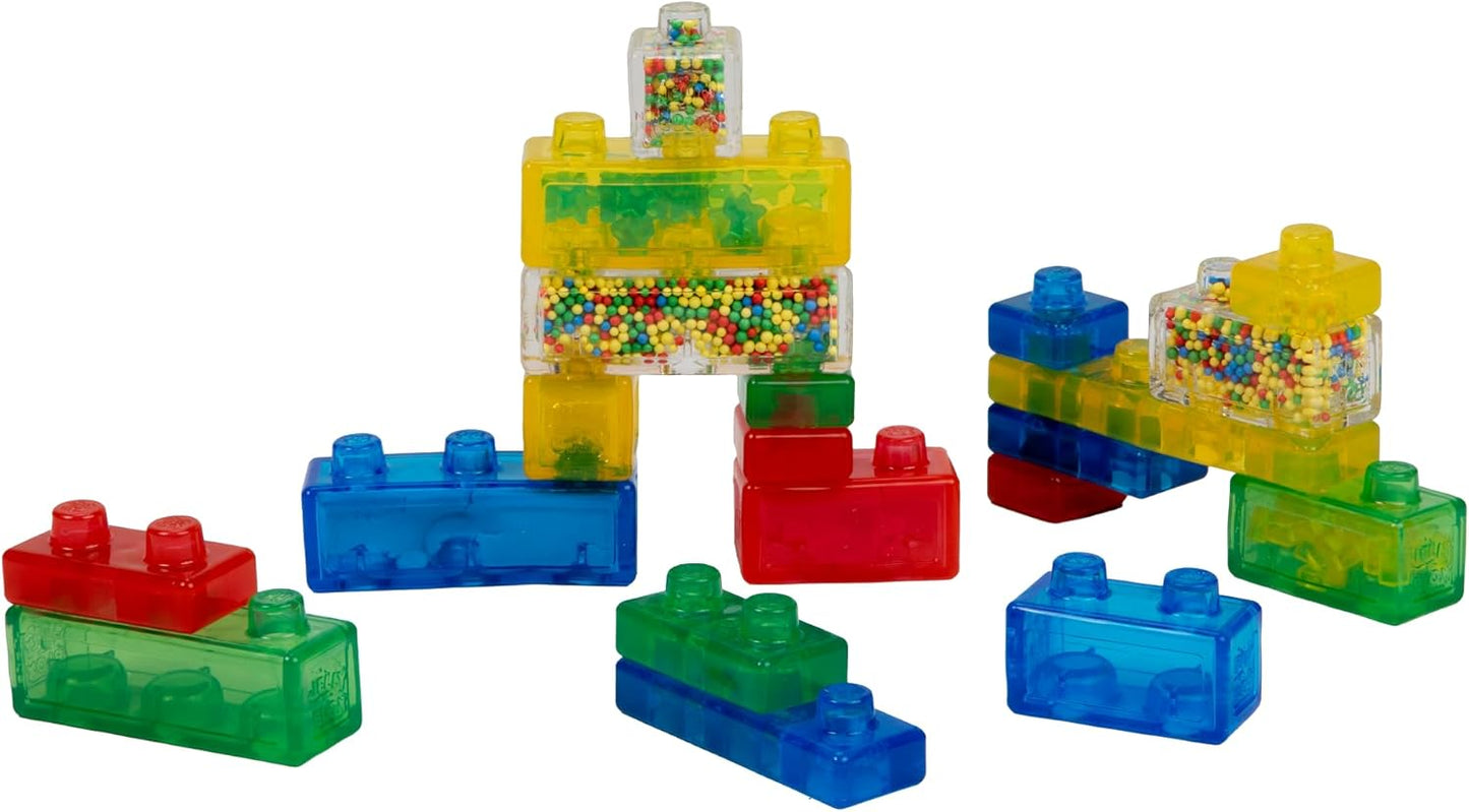 HotGoliath Jelly Blox Creative Kit | Includes 20 Blocks | Toddler & Preschool Building Blocks Kids Can Squeeze, Stretch, Squish | MESH ACCREDITED | Safety Tested & Ouch-Free | Sensory Play Toy Ages 2+