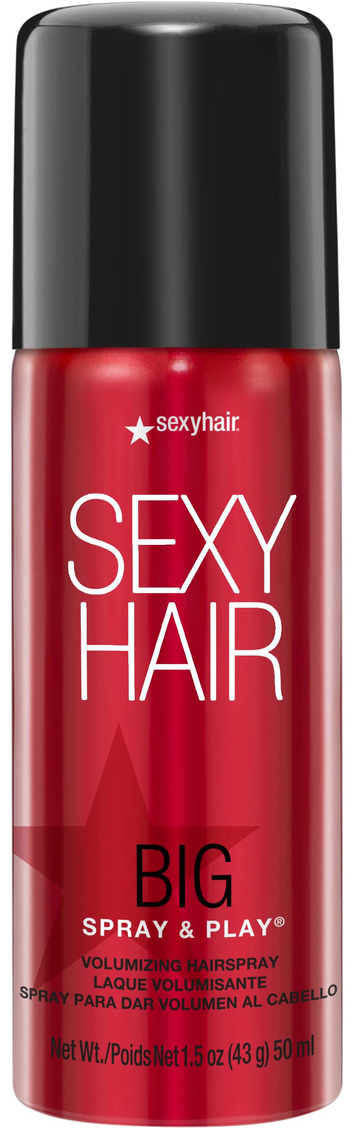 HotSexyHair Big Spray & Play Volumizing Hairspray | Hold and Shine | Up to 72 Hour Humidity Resistance | All Hair Types