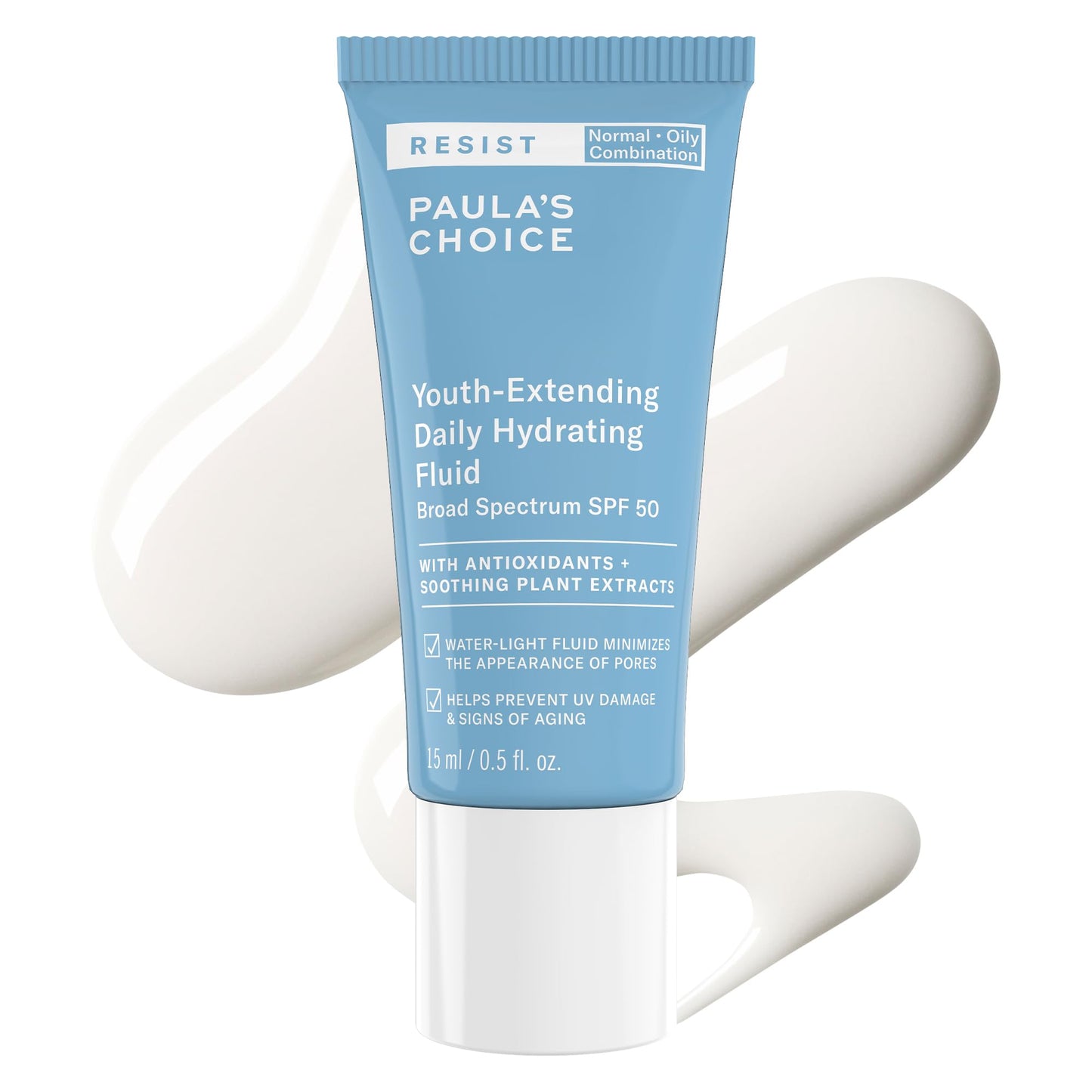 HotPaula's Choice RESIST Daily Hydrating Fluid Face Moisturizer with SPF 50 Sunscreen, Face Sunscreen for Oily Skin, Chamomile & Vitamin E, UVA/UVB Protection, Fragrance-Free, TSA Friendly