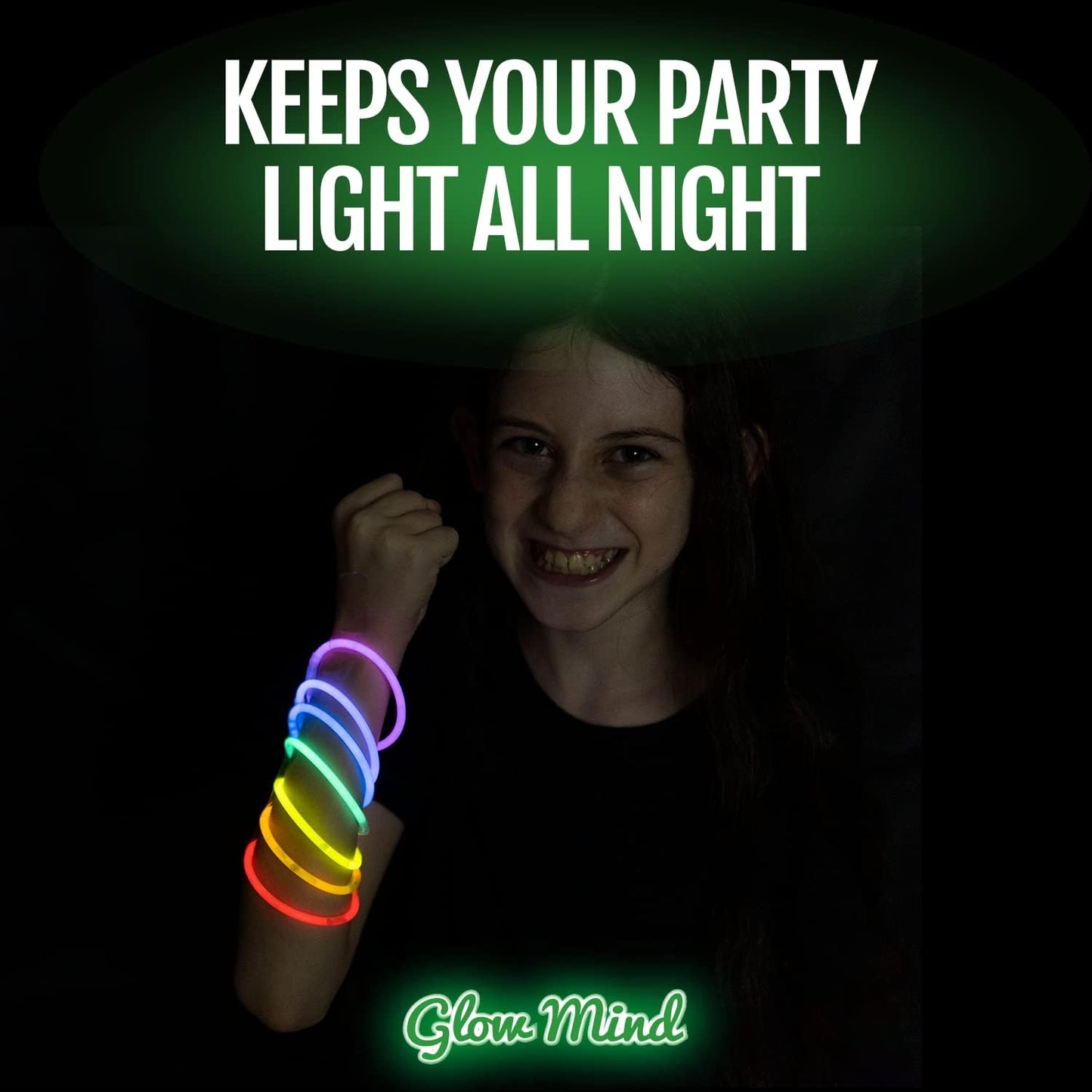 Hot 400 Ultra Bright Glow Sticks Bulk - Halloween Glow in the Dark Party Supplies Pack - 8" Glowsticks Easter Party Favors with Bracelets and Necklaces