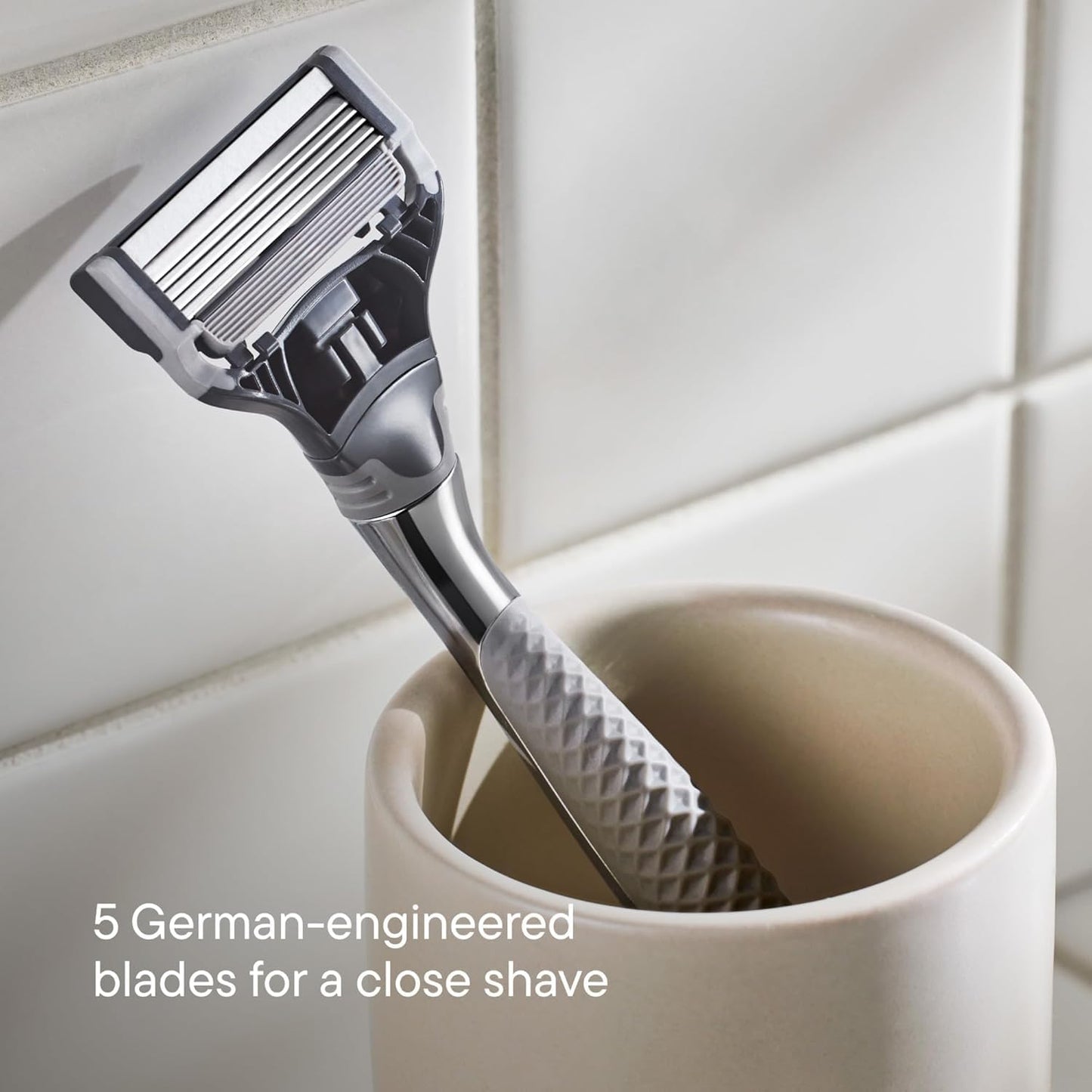 HotHarry's Original Razor Blades for Men - 14 Count - Premium Razor Blade Refill Cartridges - German Engineered