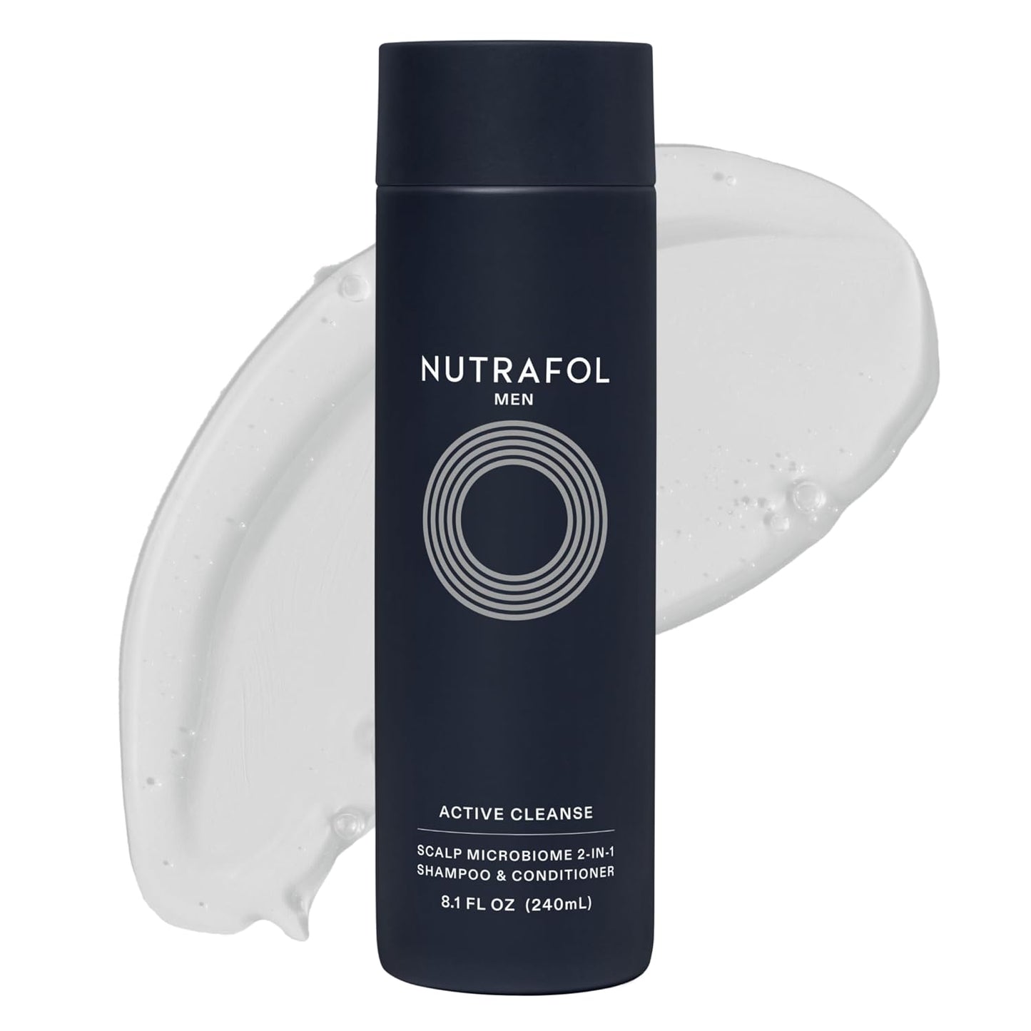 HotNutrafol Men's Shampoo and Conditioner 2-in-1, Cleanses, Hydrates, Unclogs Pores, Improves Hair Volume & Strength, Physician-formulated for Thinning Hair, Color Safe, Sulfate Free - 8.1 Fl Oz Bottle
