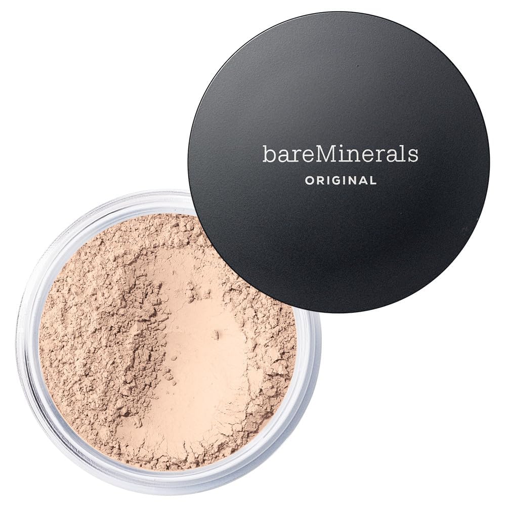HotbareMinerals Original Loose Powder Foundation SPF 15 - Powder Face Makeup with Added Sun Protection - Sheer to Full Coverage Foundation