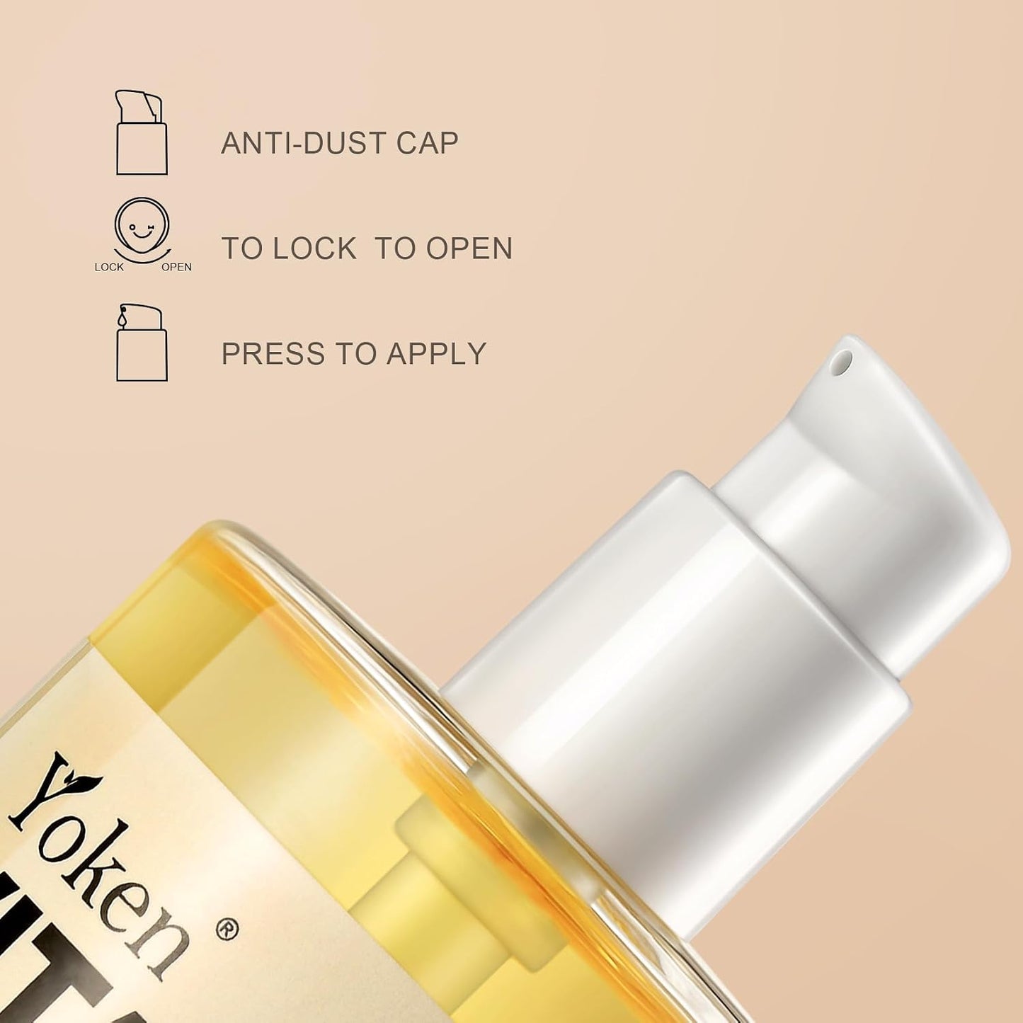 HotYoken Vitamin E Oil for Skin Face Body 8 Oz Cold Pressed Vitamine Body oils | Pure D-Alpha Tocopherol Liquid Nails Vit e Women Moisturizing Dry Skin Unscented Carrier Oil Hydrate Hexane Free After Shower