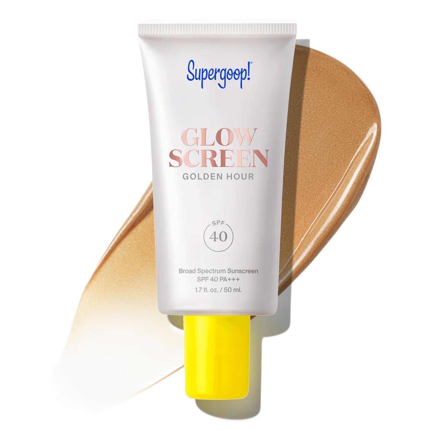 HotSupergoop! Glowscreen SPF 40 - Glowy Primer + Broad Spectrum Tinted Sunscreen - Helps Filter Blue Light - Hydration - Hyaluronic Acid & Vitamin B6