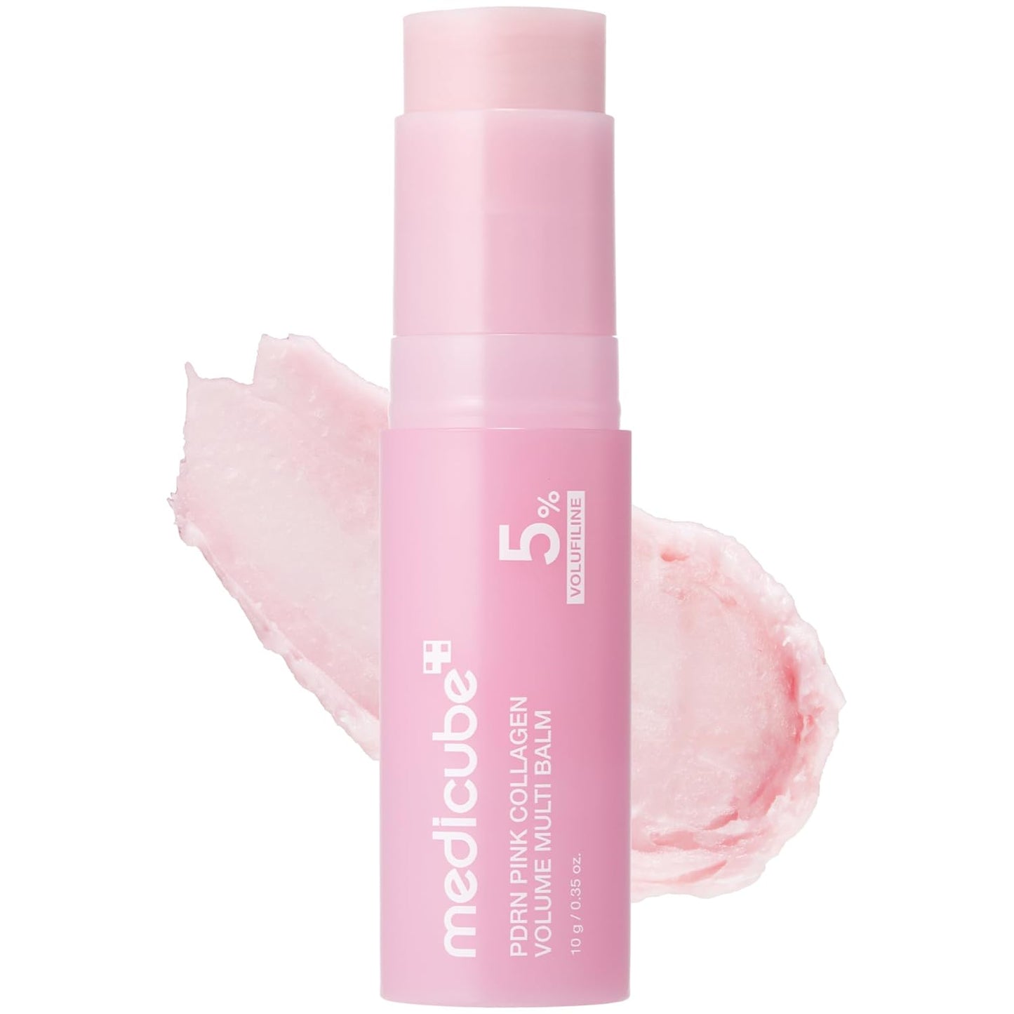 Hotmedicube PDRN Pink Collagen Volume Multi Balm Stick | Volufiline, PDRN, NAD, Collagen | Face & Body Balm for Under-Eyes, Neck, Forehead, Smile Lines, Lips | Plumping, Radiance, Line Care | K-Beauty