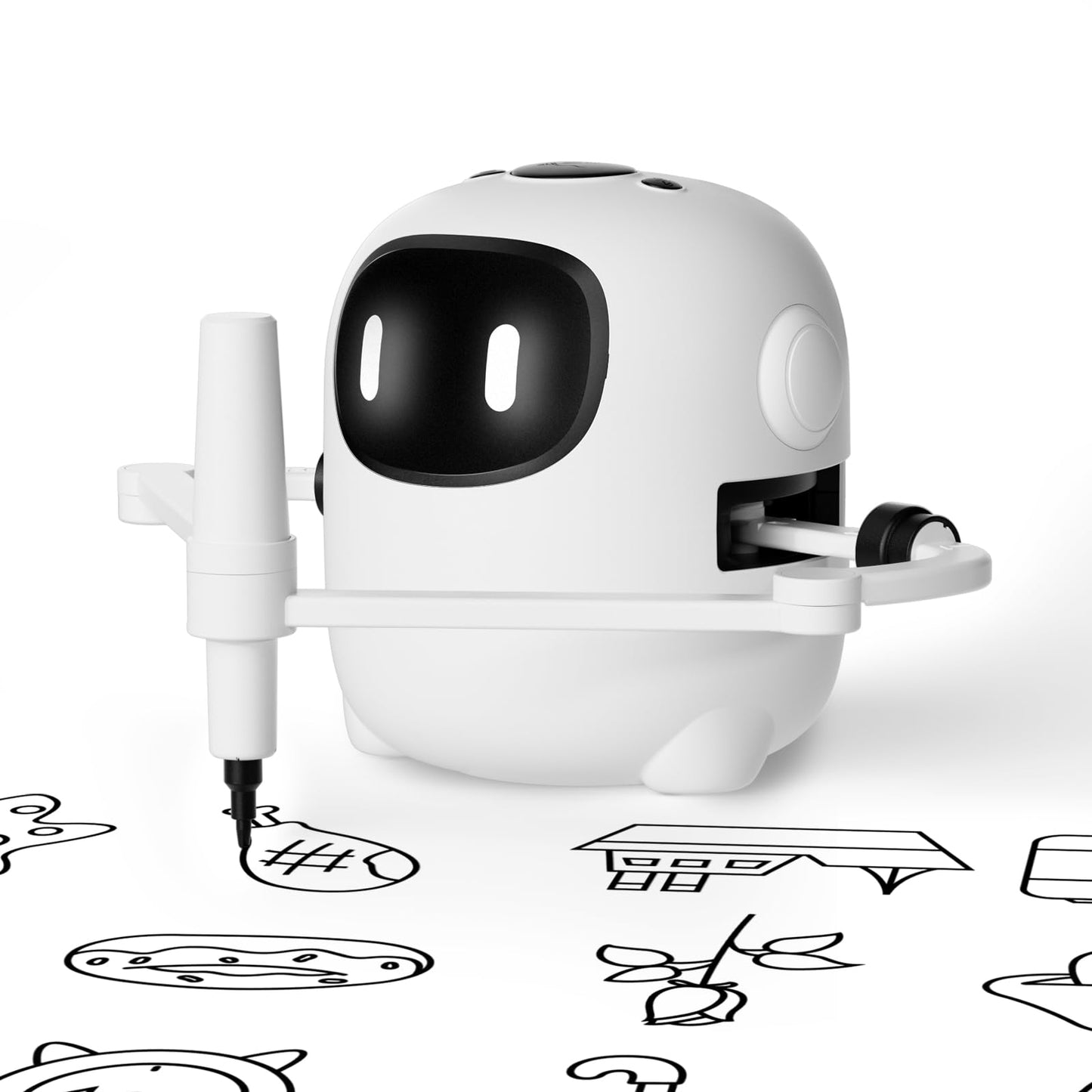 Hot RIVGOT Drawing Robot for Kids with 150 Cards, Voice Interactive Educational Drawing Machine, Montessori Painting Learning Toys for 3 4 5 6 7 8 Year Old Boys Girls Birthday Party