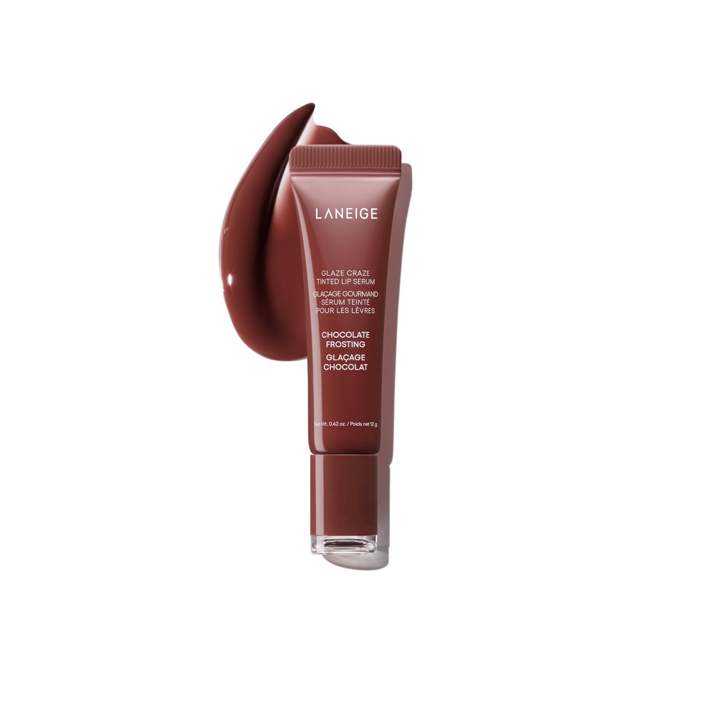 HotLANEIGE Glaze Craze Tinted Lip Serum: Hydrating, Lip Barrier-Boosting, Softening Lip Serum Treatment for Glossy & Buildable Shine, Nourished Lips with Plumping Polypeptides | Korean Skin Care