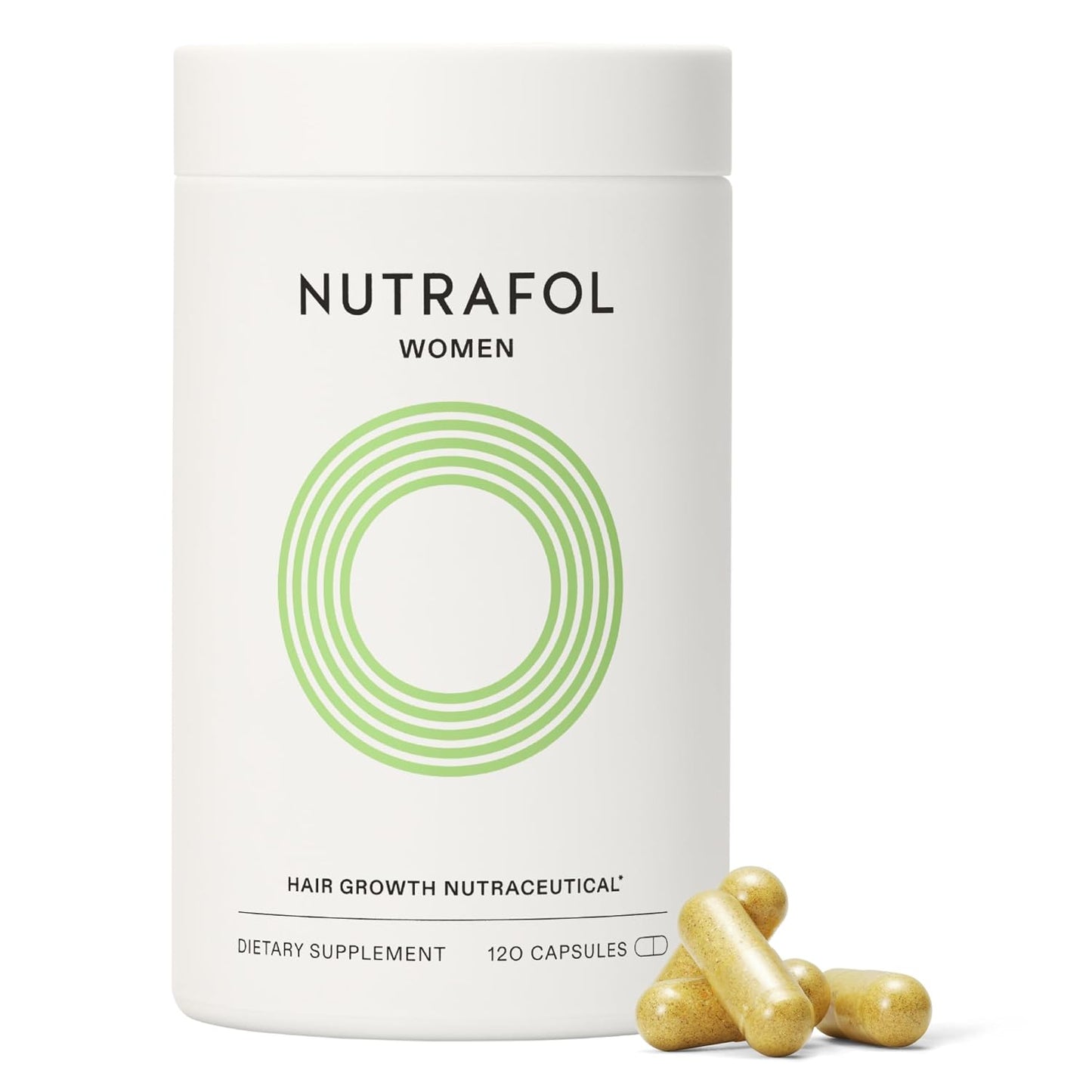 HotNutrafol Women's Hair Growth Supplements, Ages 18-44, Clinically Tested for Visibly Thicker and Stronger Hair, Dermatologist Recommended - 1 Month Supply