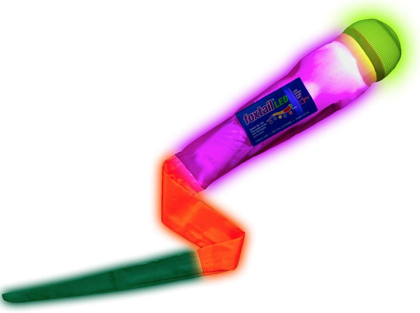 Hot Foxtail LED - Outdoor Throw and Catch Light Up Game - Foam Ball & Tail Glow at Night - Play in The Dark - Fun Gift Idea for Kids & Adults, Boys & Girls