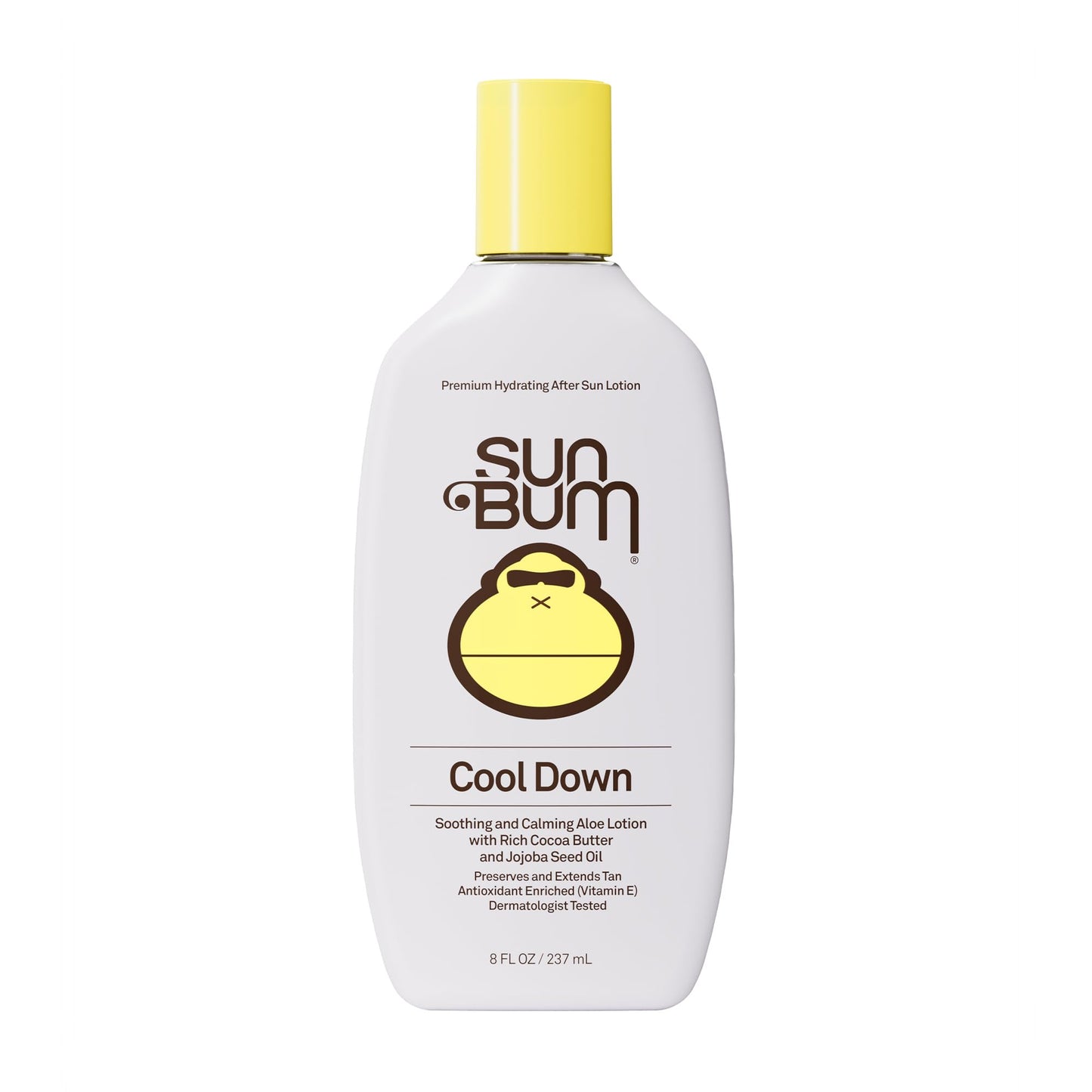 HotSun Bum Cool Down Aloe Vera Lotion - Vegan After Sun Care with Cocoa Butter to Soothe and Hydrate Sunburn - 8 oz
