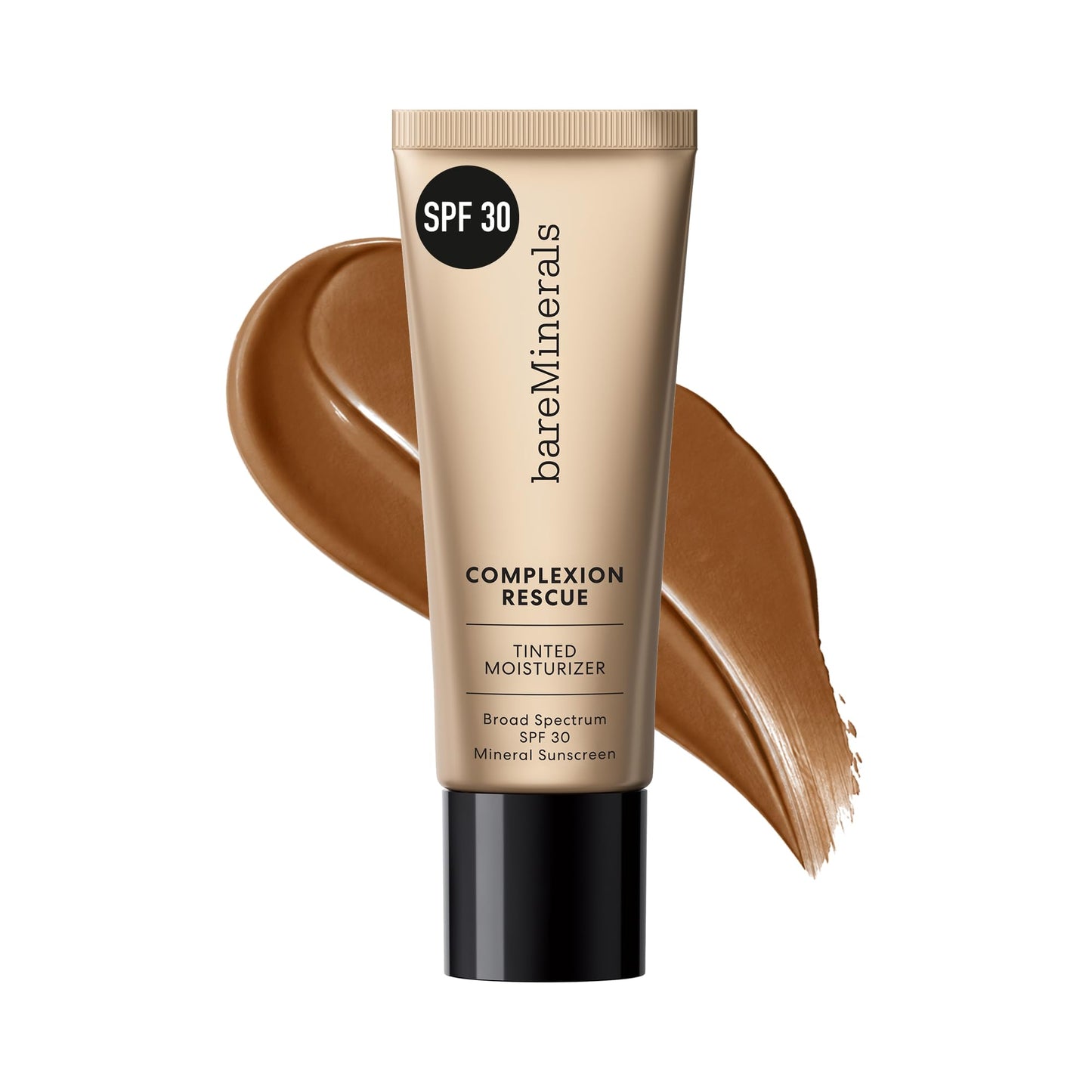HotbareMinerals Complexion Rescue Tinted Moisturizer with SPF 30, Hydrating Tinted Mineral Sunscreen with Hyaluronic Acid, Sheer-to-Light Coverage, Multi-tasking, Skincare Infused Makeup