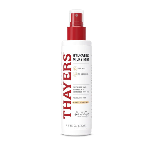 HotTHAYERS Milky Mist with Oat Milk & 7% Glycerin, Facial Spray for Skin Barrier Repair & 24 Hour Hydration, Toner Spray Made for All Skin Types, Fragrance-Free, 4.4 fl oz